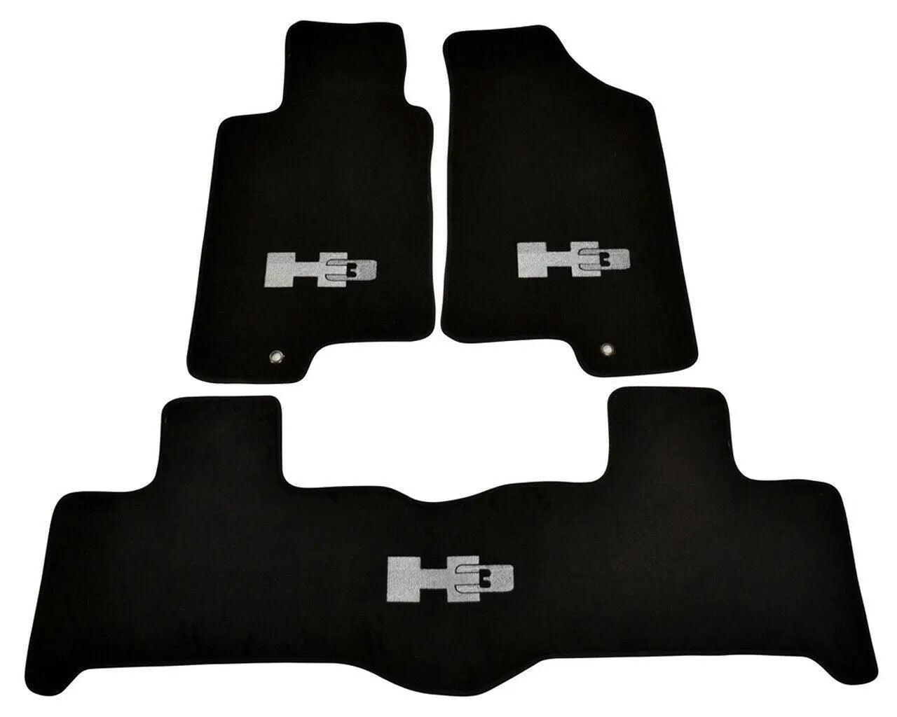 Floor Mats For Hummer H3 2005-2010 Tailored Black Carpets - AutoWin