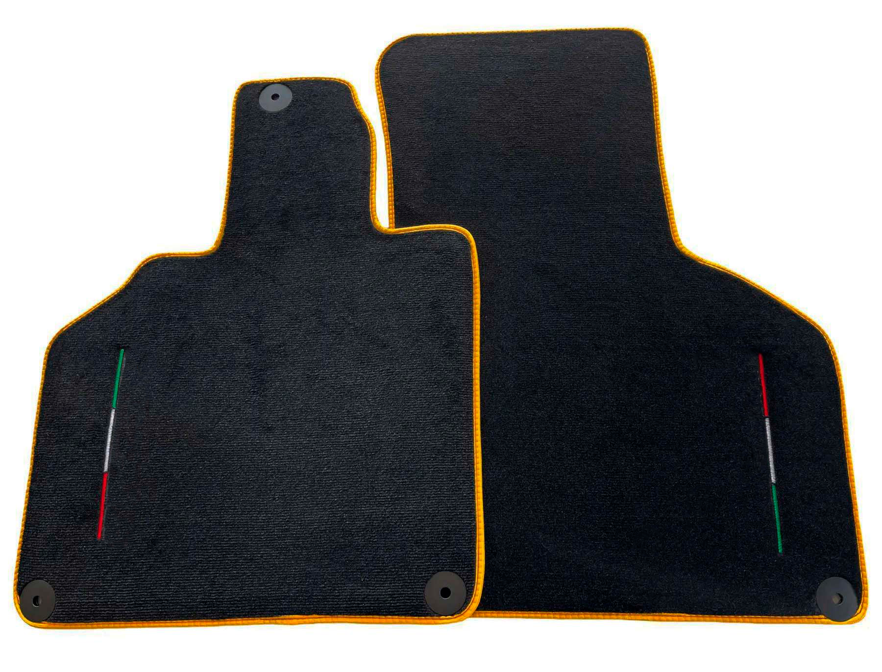Custom Floor Mats for Lamborghini Gallardo with Yellow Trim