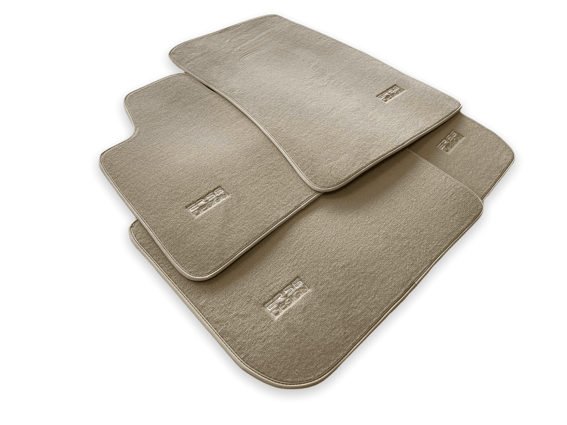 Floor Mats For Rolls Royce Spectre (2023-2024) Beige ER56 Design - AutoWin