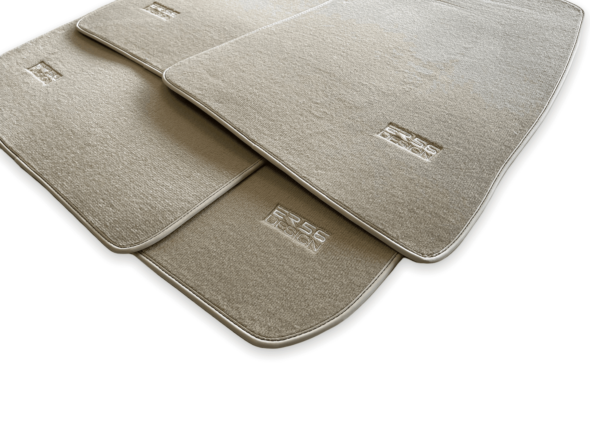 Floor Mats For Rolls Royce Spectre (2023-2024) Beige ER56 Design - AutoWin