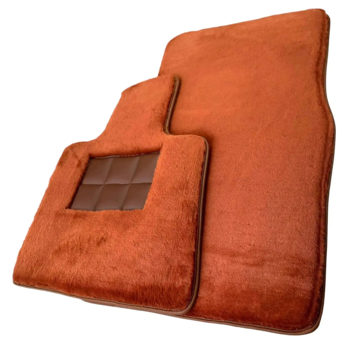 Ginger Color Sheepskin Floor Mats for Rolls-Royce Phantom Sedan (2003-2016)