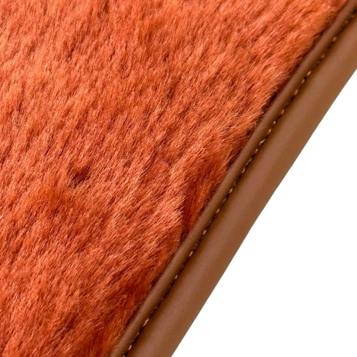 Ginger Color Sheepskin Floor Mats for Rolls-Royce Wraith (2013-2023) - AutoWin
