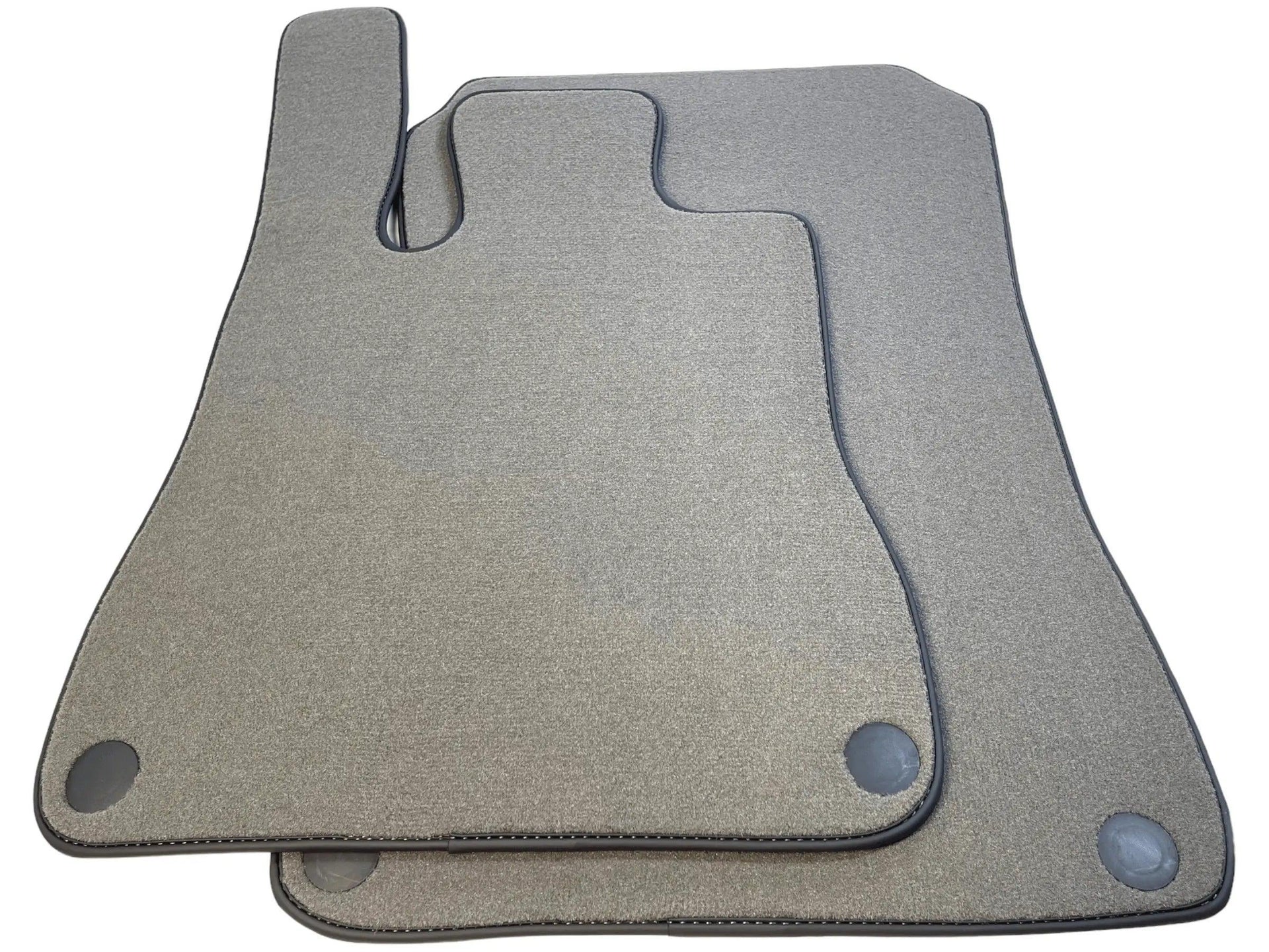 Gray Floor Mats For Mercedes-Benz R129 (1989-2001) Black Trim - AutoWin