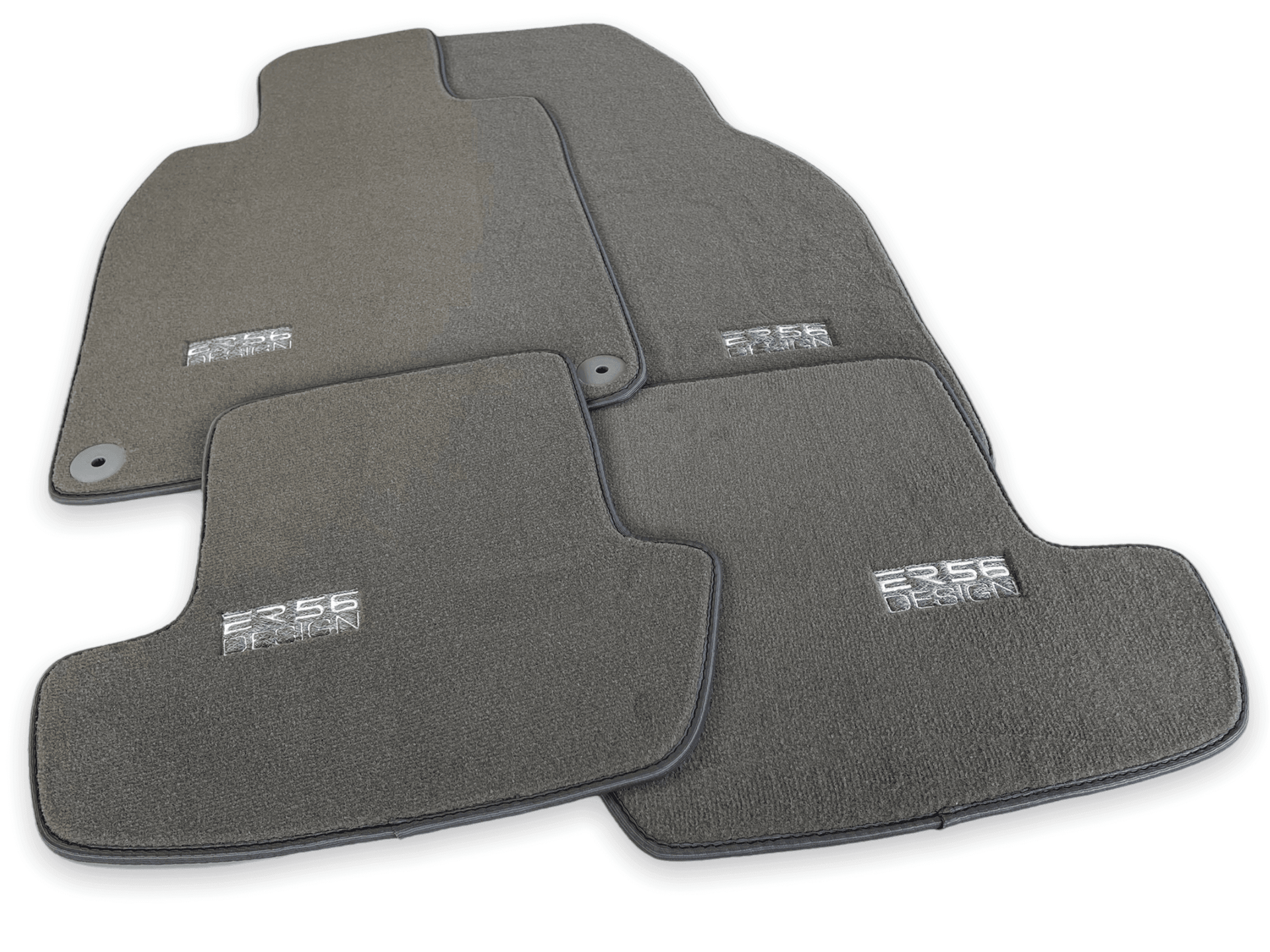 Gray Floor Mats for Porsche Taycan (2019-2023) | ER56 Design - AutoWin