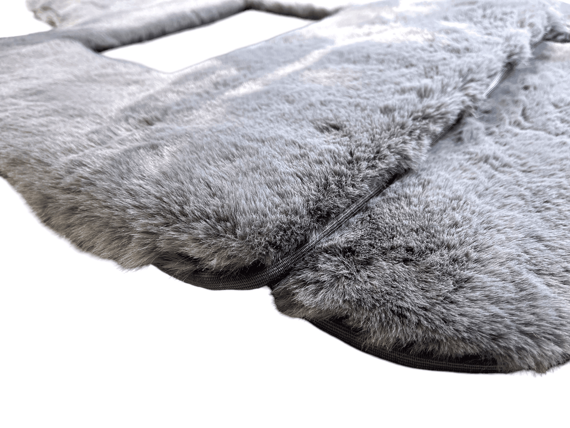 Gray Sheepskin Floor Mats For Bentley Continental GTC (2006–2011) Er56 Design - AutoWin