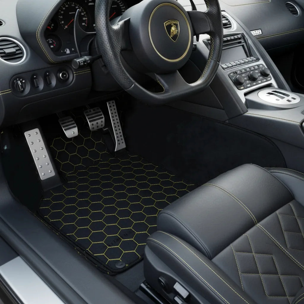 Interior look of floor mats for Lamborghini Murcielago (2001-2010)