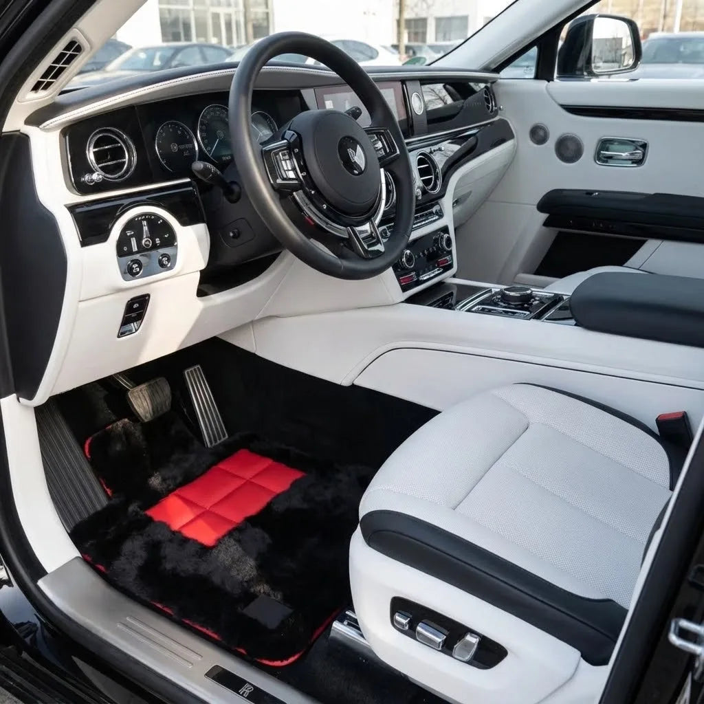 Interior look of floor mats for Rolls Royce Spectre (2023-2024) Various Leather Colors
