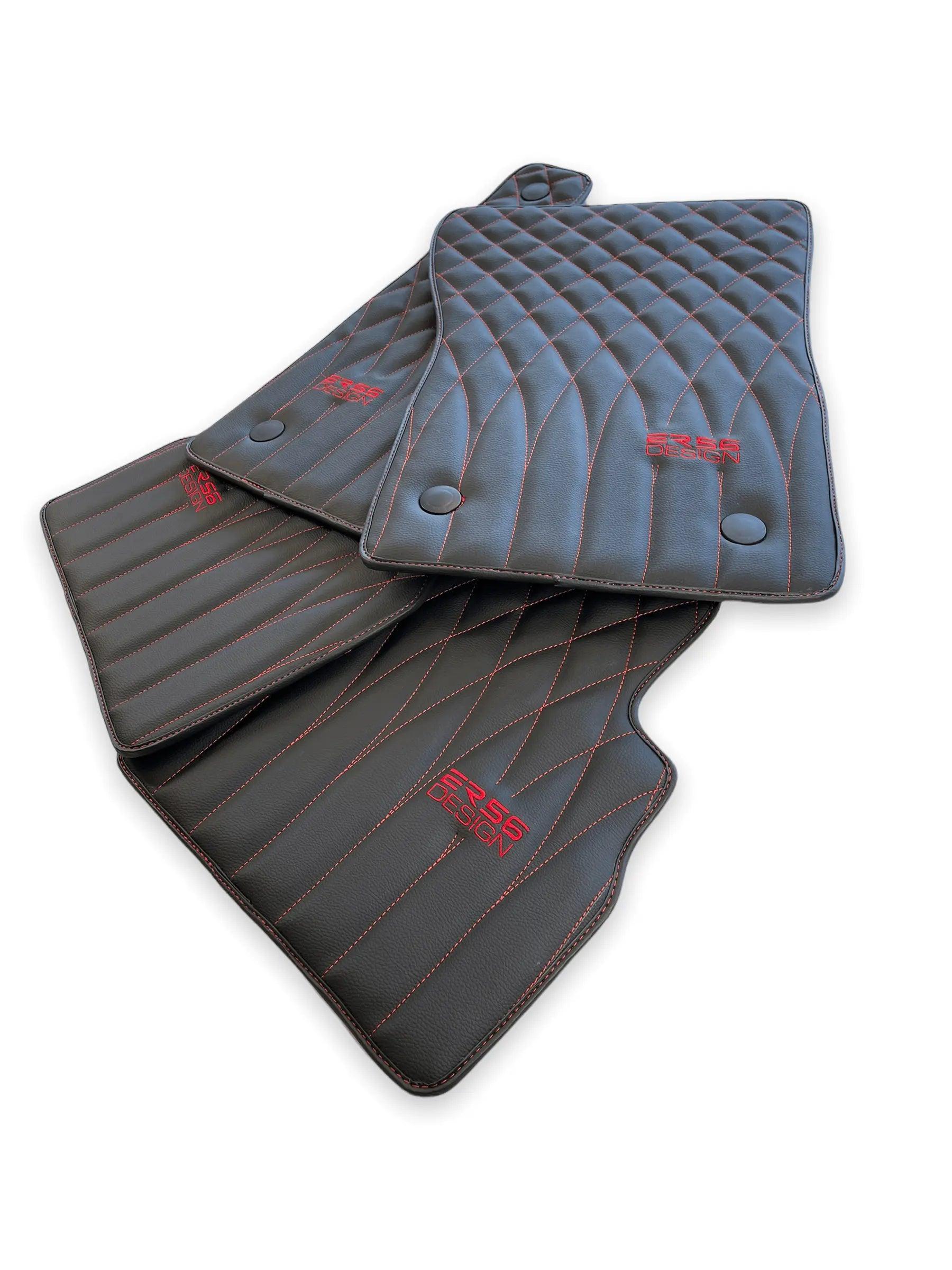 Leather Floor Mats For Mercedes-Benz G Class W461 (1979-2008) ER56 Design - AutoWin