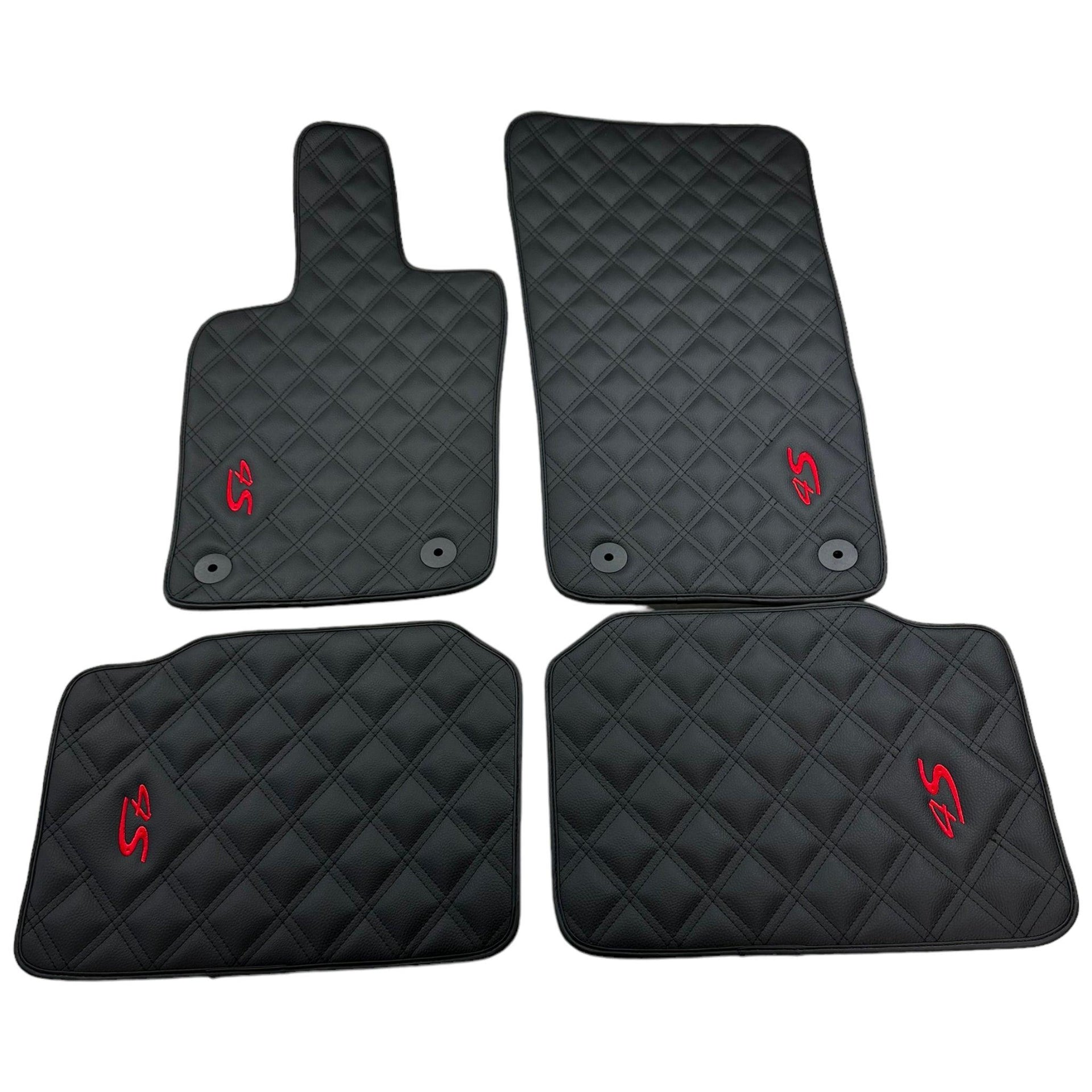 Leather Floor Mats For Porsche Panamera (2009-2016) - AutoWin