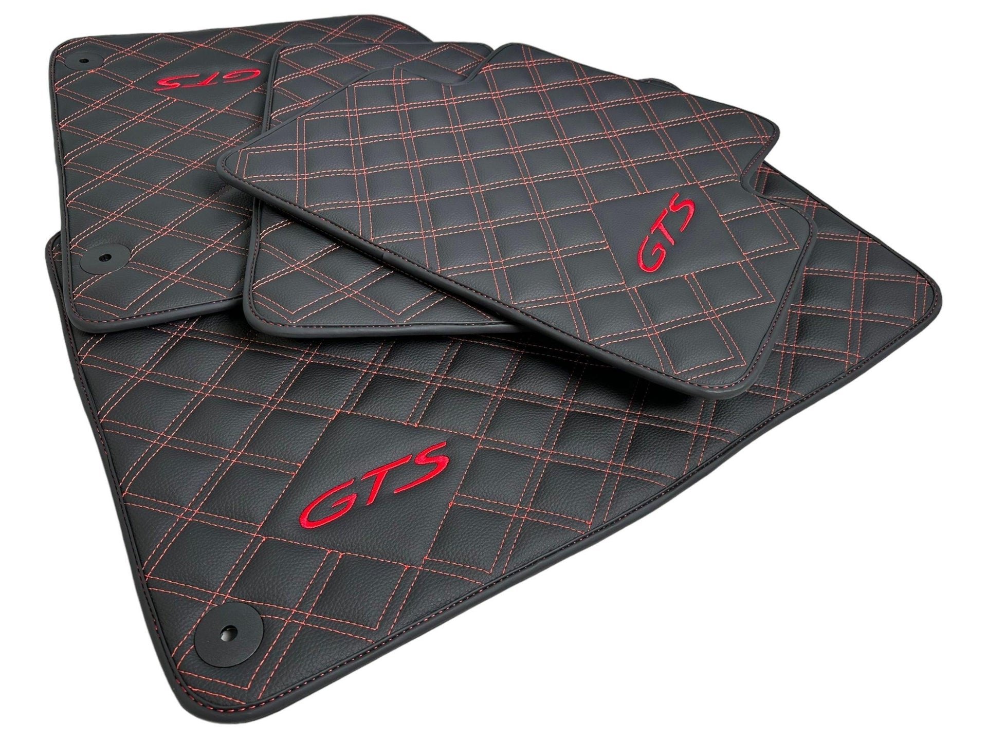 Leather Floor Mats for Porsche Taycan (2019-2023) - AutoWin