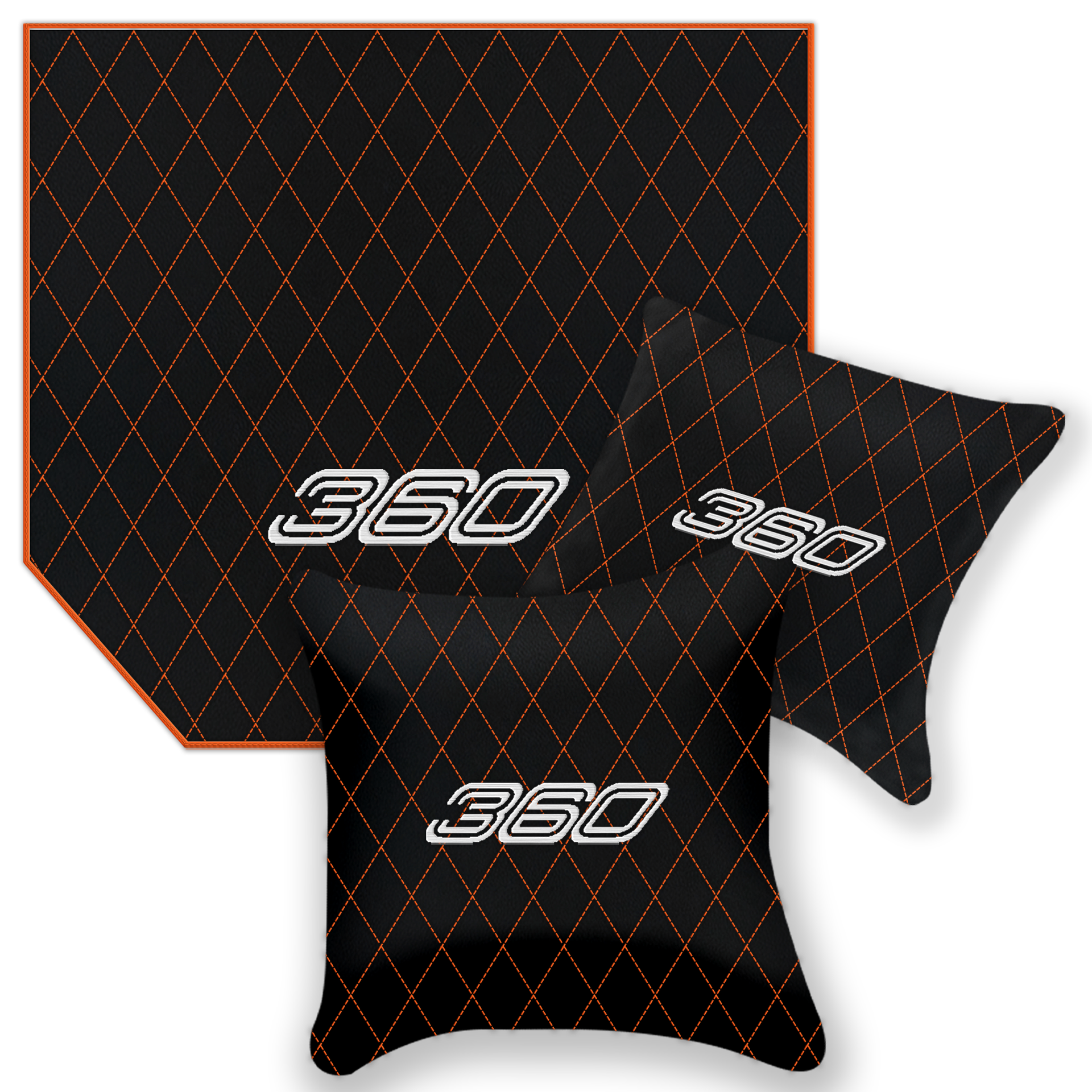 Premium Black Leather Floor Mats for Ferrari F430 (2004-2009)