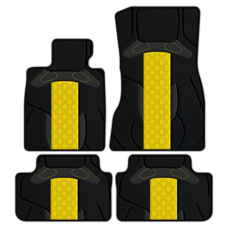 Premium Customizable Leather Floor Mats with AW45 Pattern for BMW 5 Series G61 (2023-2026) Touring