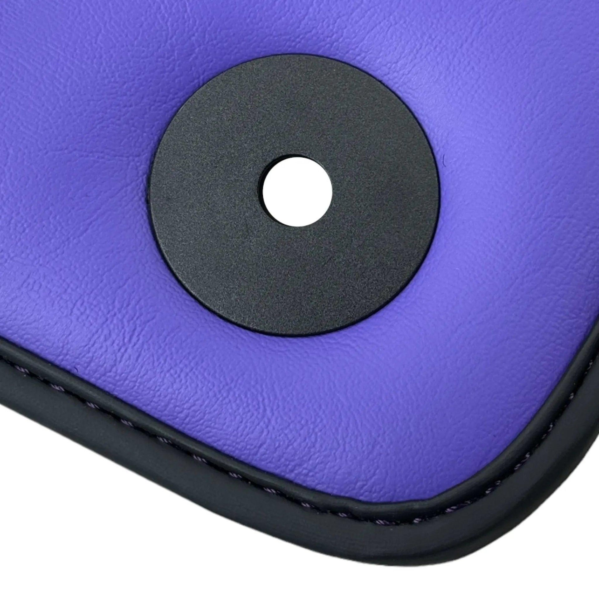 Purple Leather Black Floor Mats for Lamborghini Urus | Black Trim - AutoWin