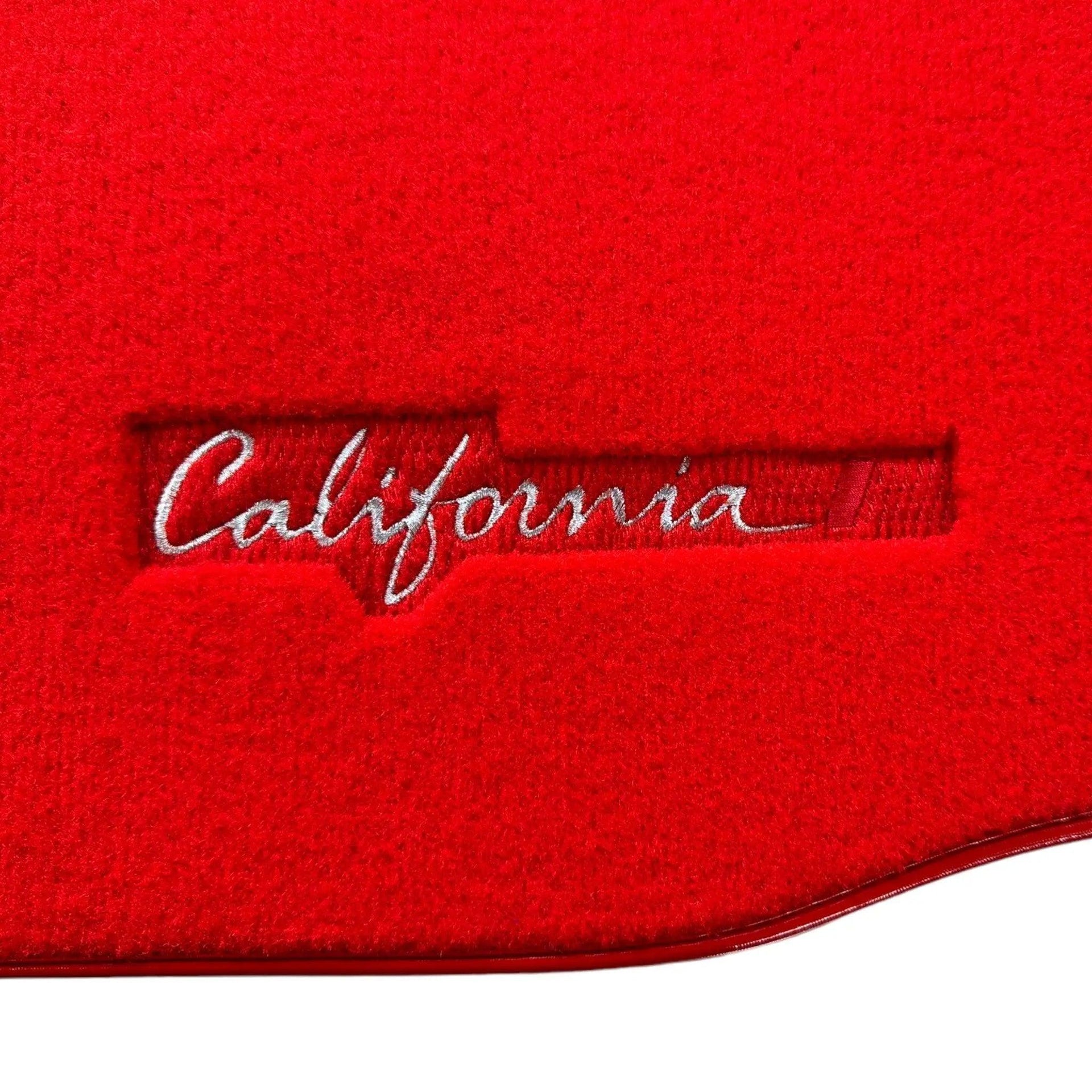 Red Floor Mats For Ferrari California T 2015–2018 - AutoWin