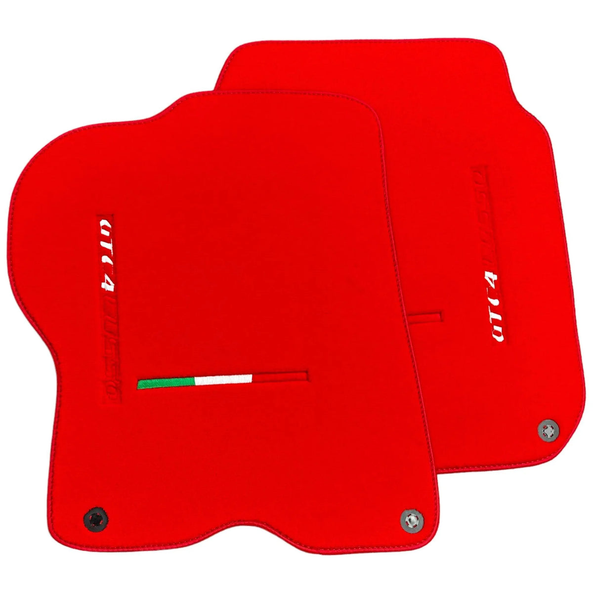 Red Floor Mats for Ferrari GTC4 Lusso (2016-2023) Italian Edition - AutoWin