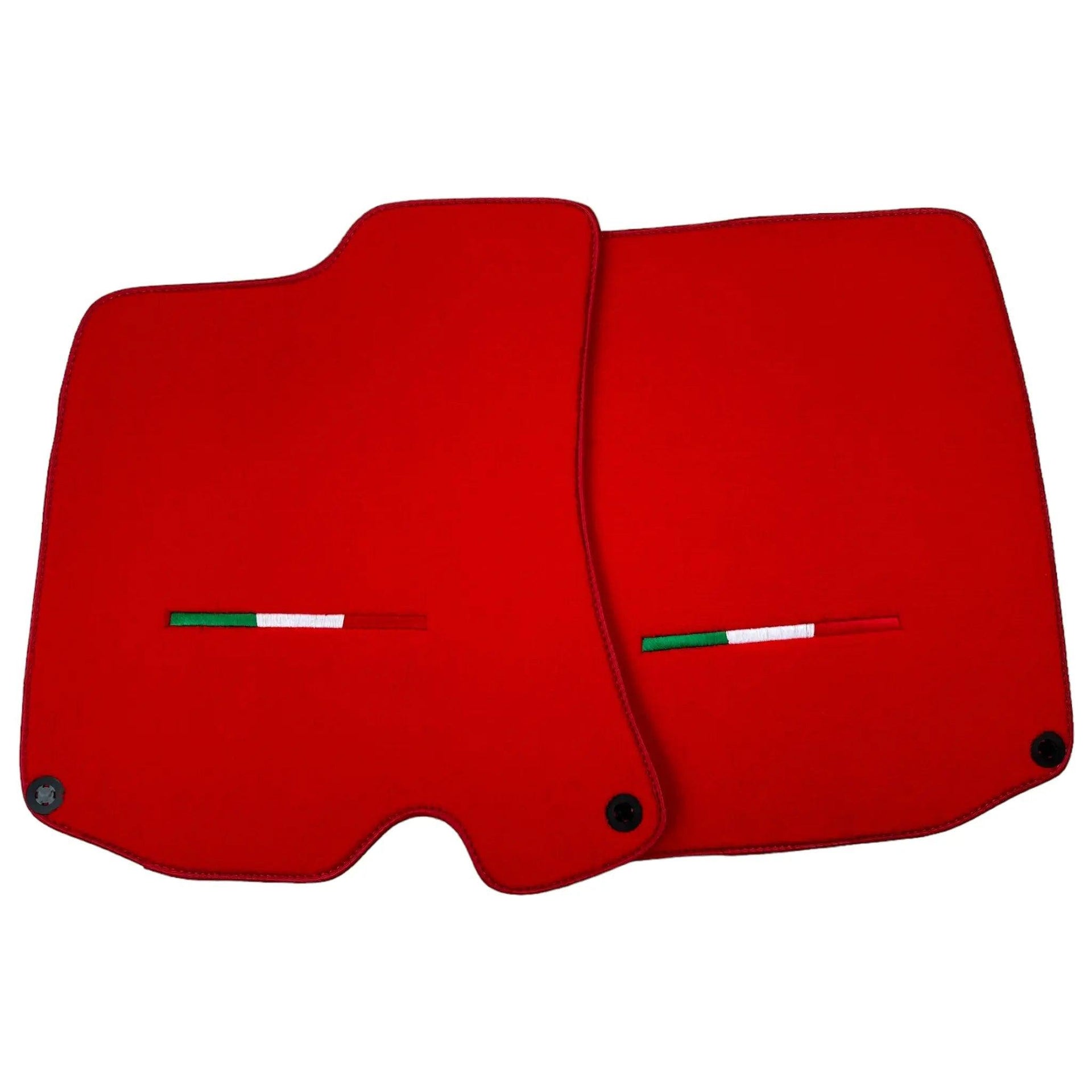 Red Floor Mats For Ferrari Portofino (2018-2023) Italian Edition - AutoWin