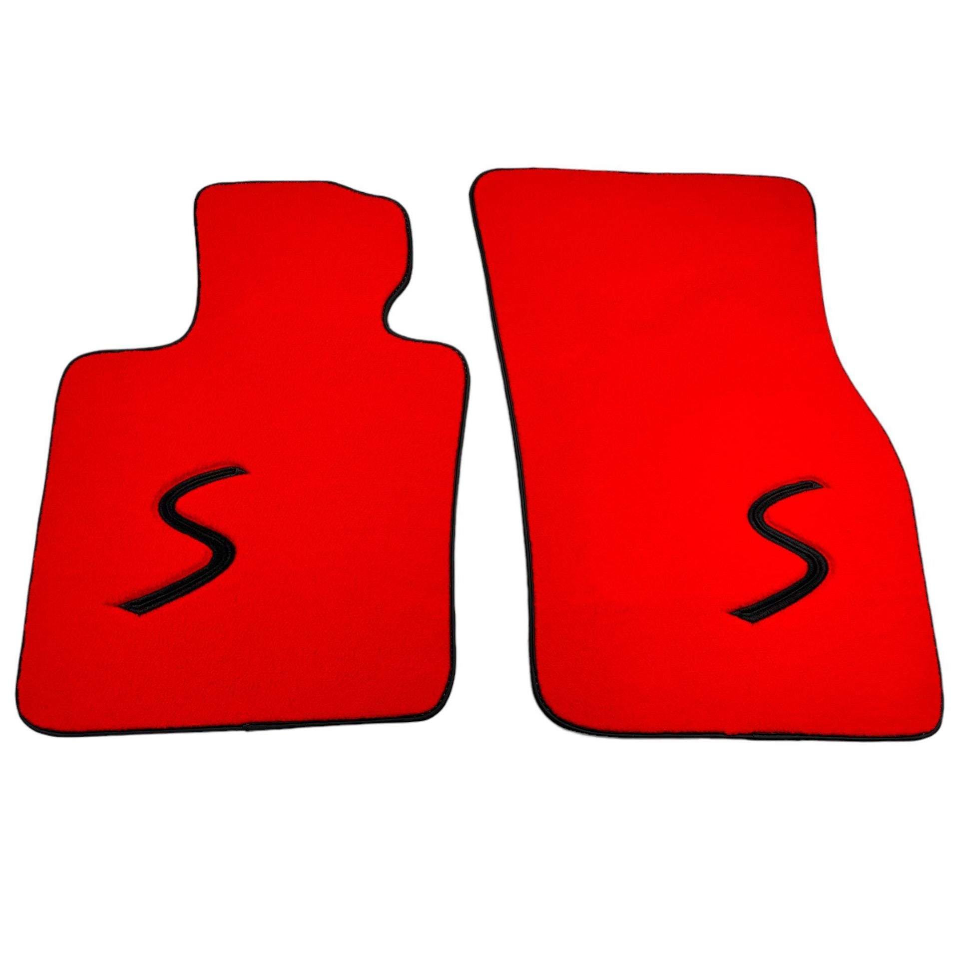 Red Floor Mats for Mini Cooper / One R53 (2001-2007) Cooper S - AutoWin