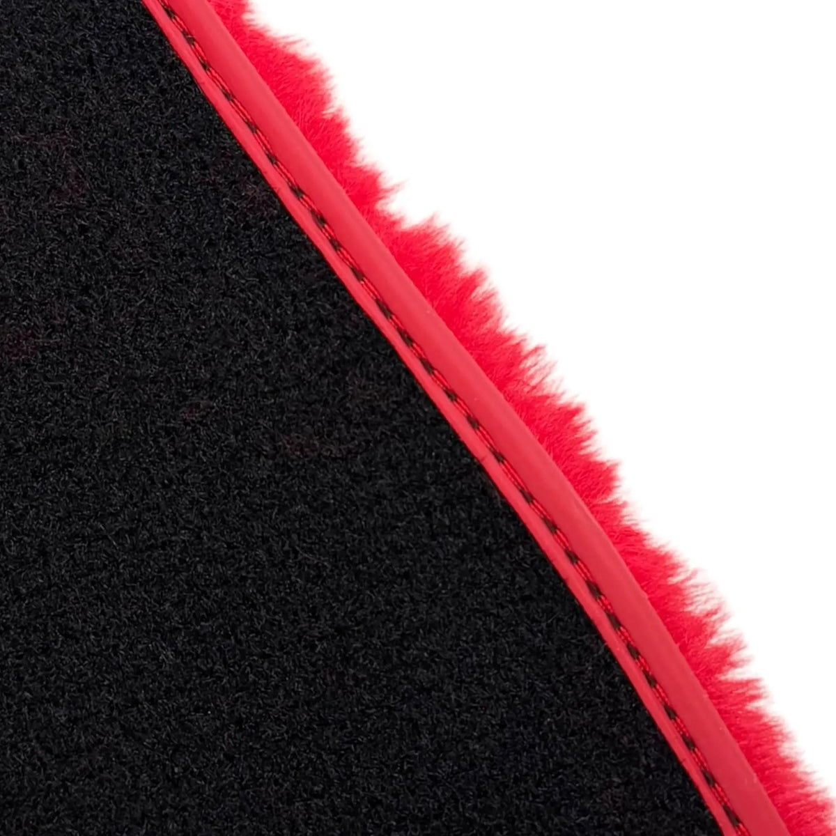 Red Sheepskin Floor Mats for Ferrari 296 GTB (2022-2027)