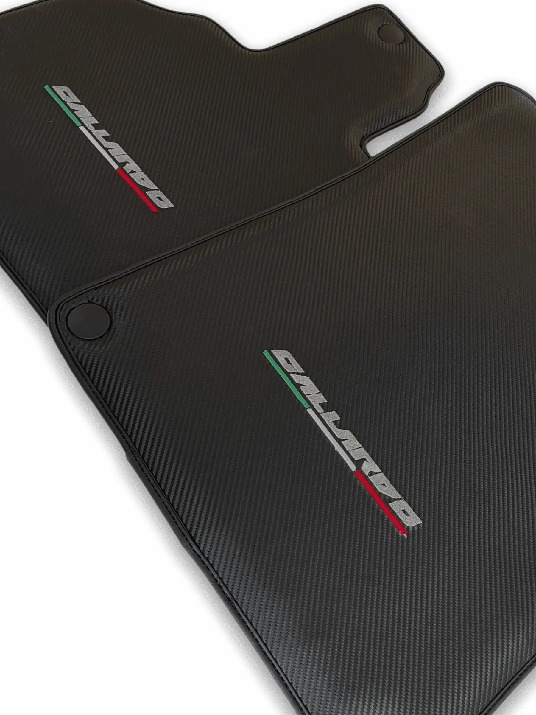 Floor Mats for Lamborghini Gallardo Carbon Fiber Leather - AutoWin
