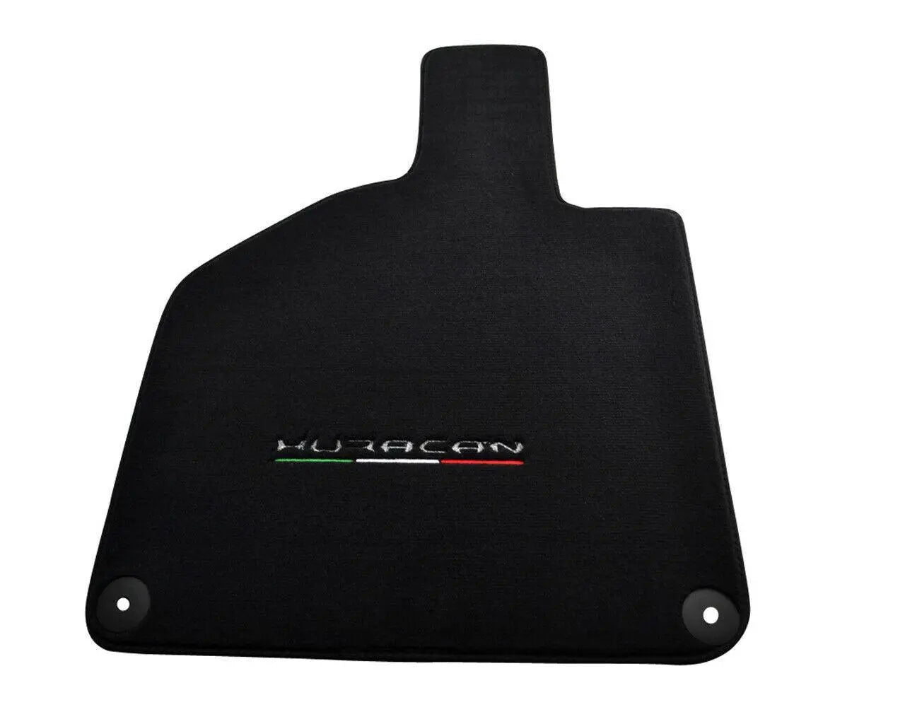 Floor Mats for Lamborghini Huracan With Italian Flag and Huracan Logo - AutoWin