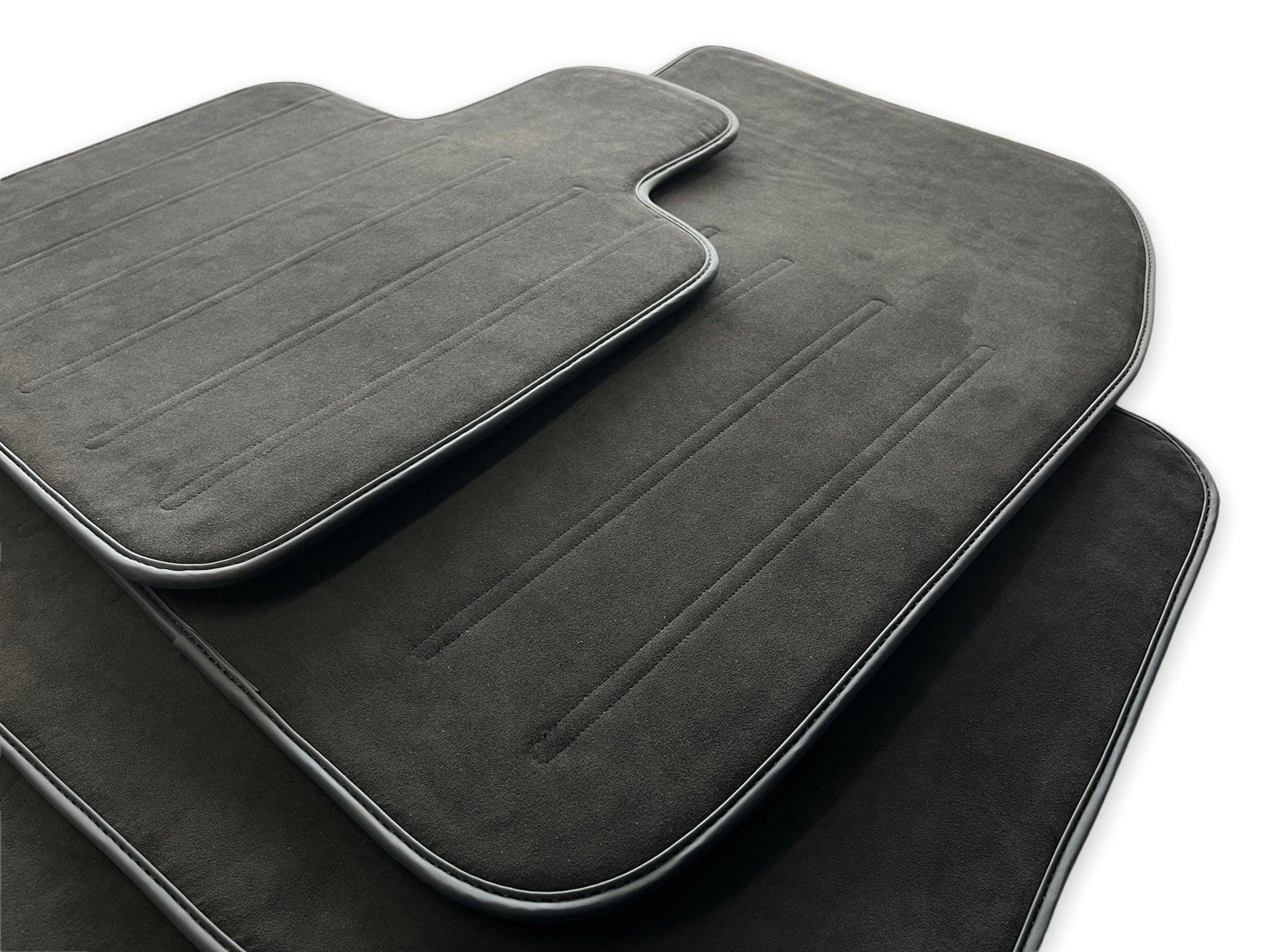 Alcantara Floor Mats For Rolls Royce Black Badge Dawn - AutoWin
