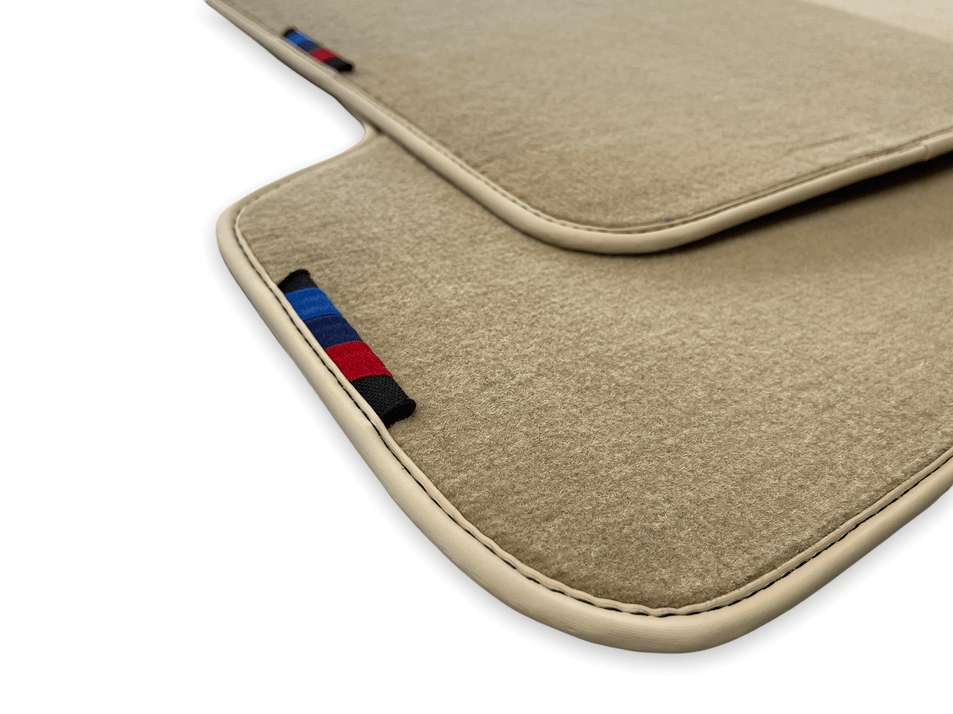 Beige Floor Mats For BMW 7 Series E65 With M Package AutoWin Brand - AutoWin