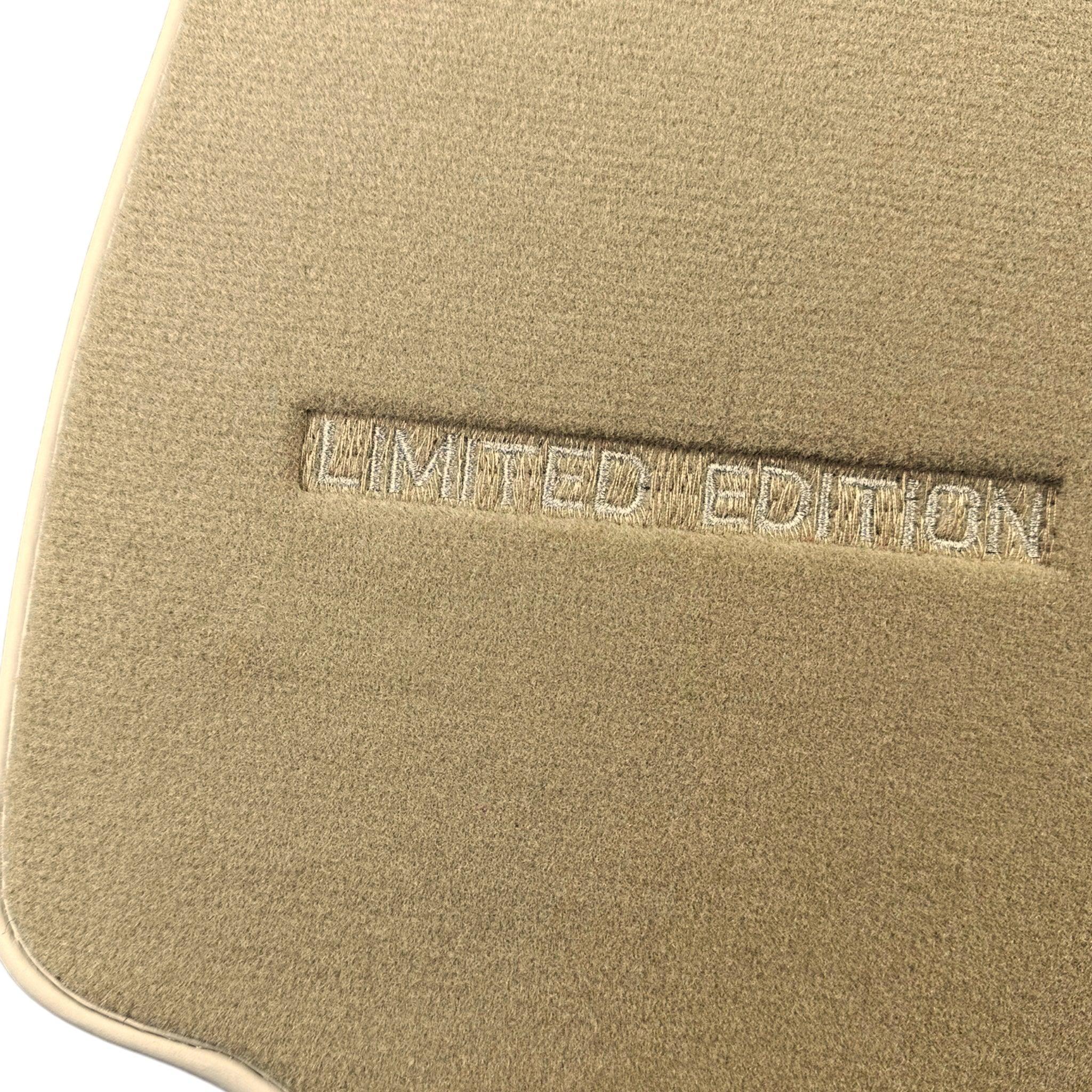 Beige Floor Mats For Mercedes Benz S-Class V223 (2020-2023) Long Wheelbase | Limited Edition - AutoWin