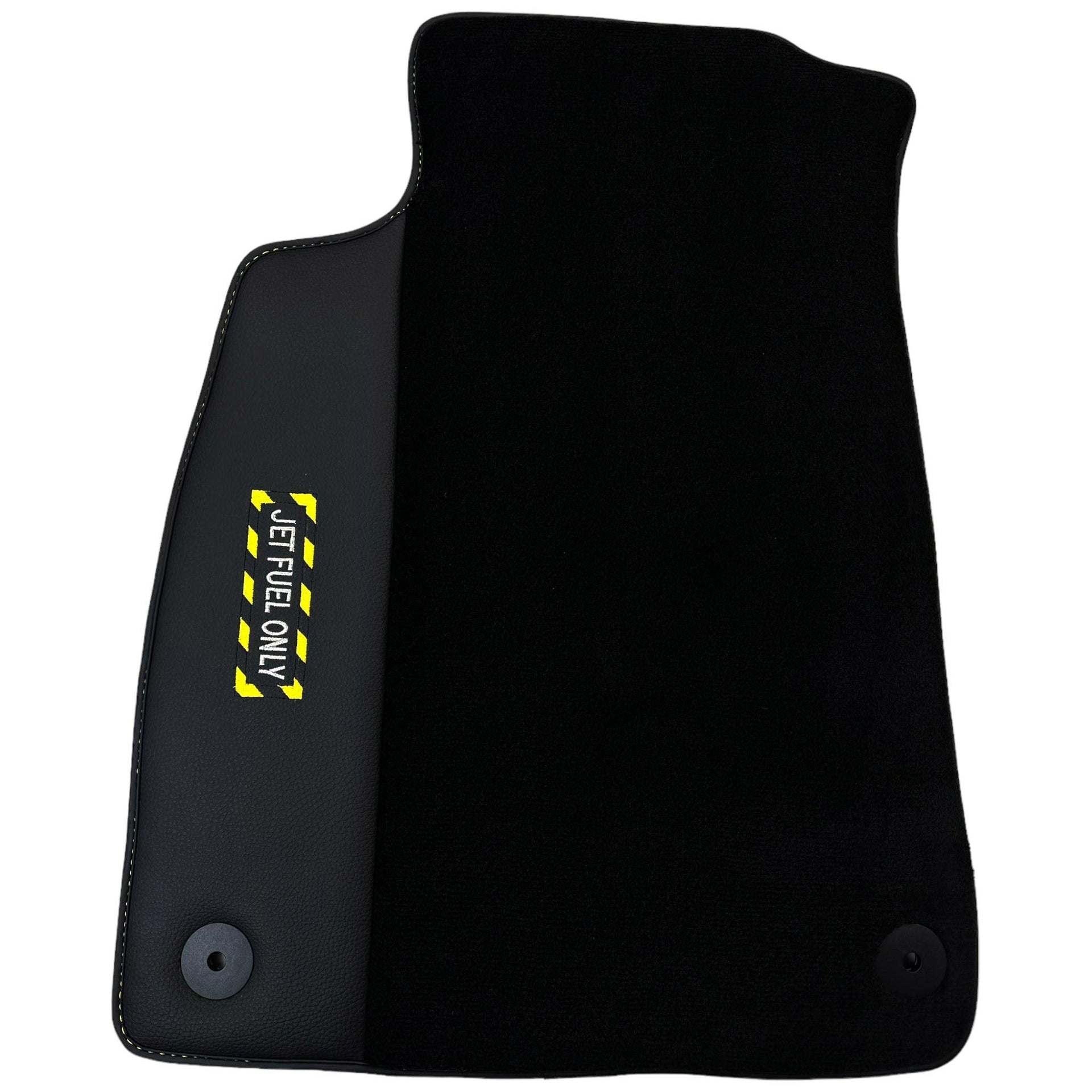 Black Floor Mats for Audi A6 - C7 Allroad Quattro (2012-2019) | Fighter Jet Edition - AutoWin