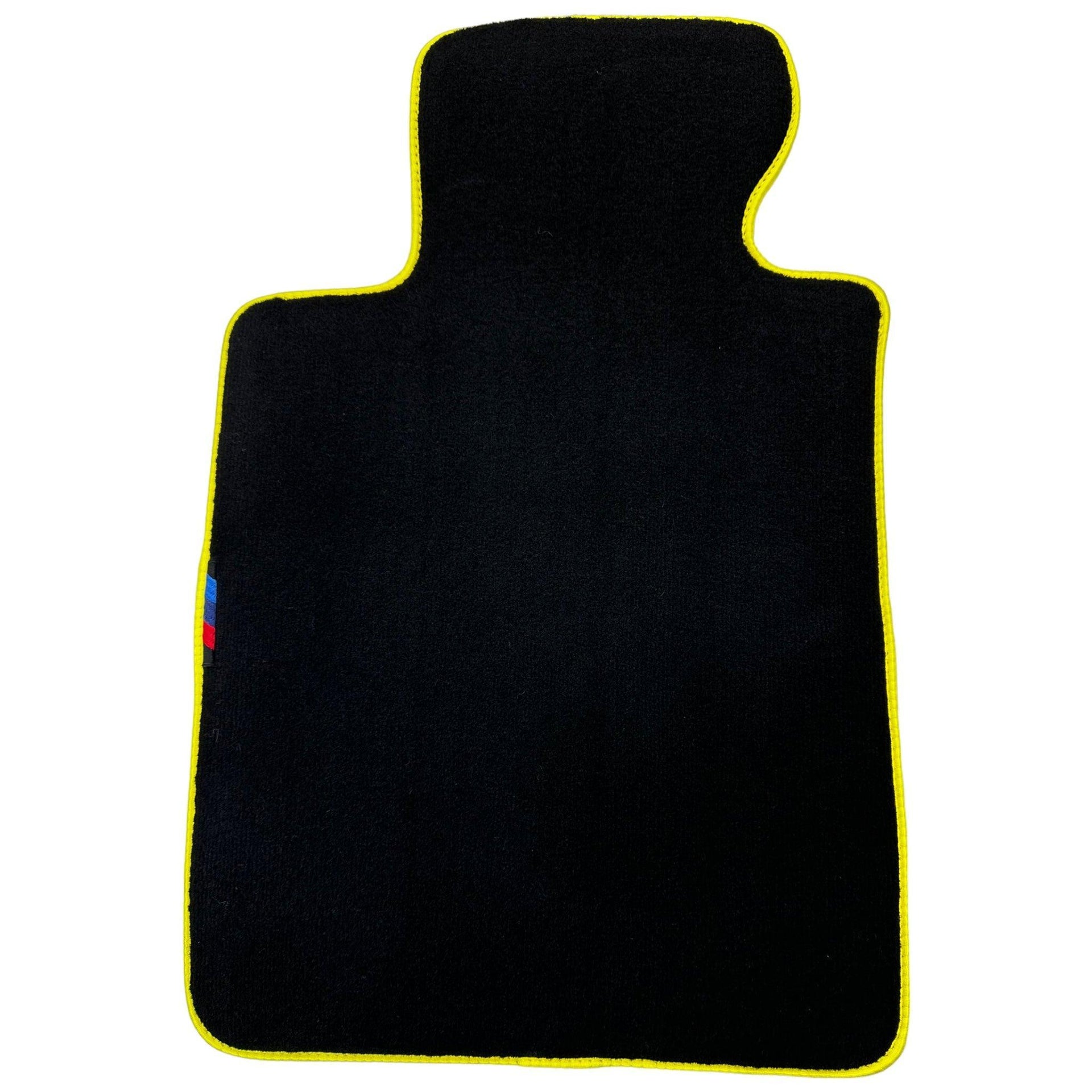 Black Floor Mats For BMW 6 Series G32 GT Gran Turismo | Yellow Trim AutoWin Brand - AutoWin
