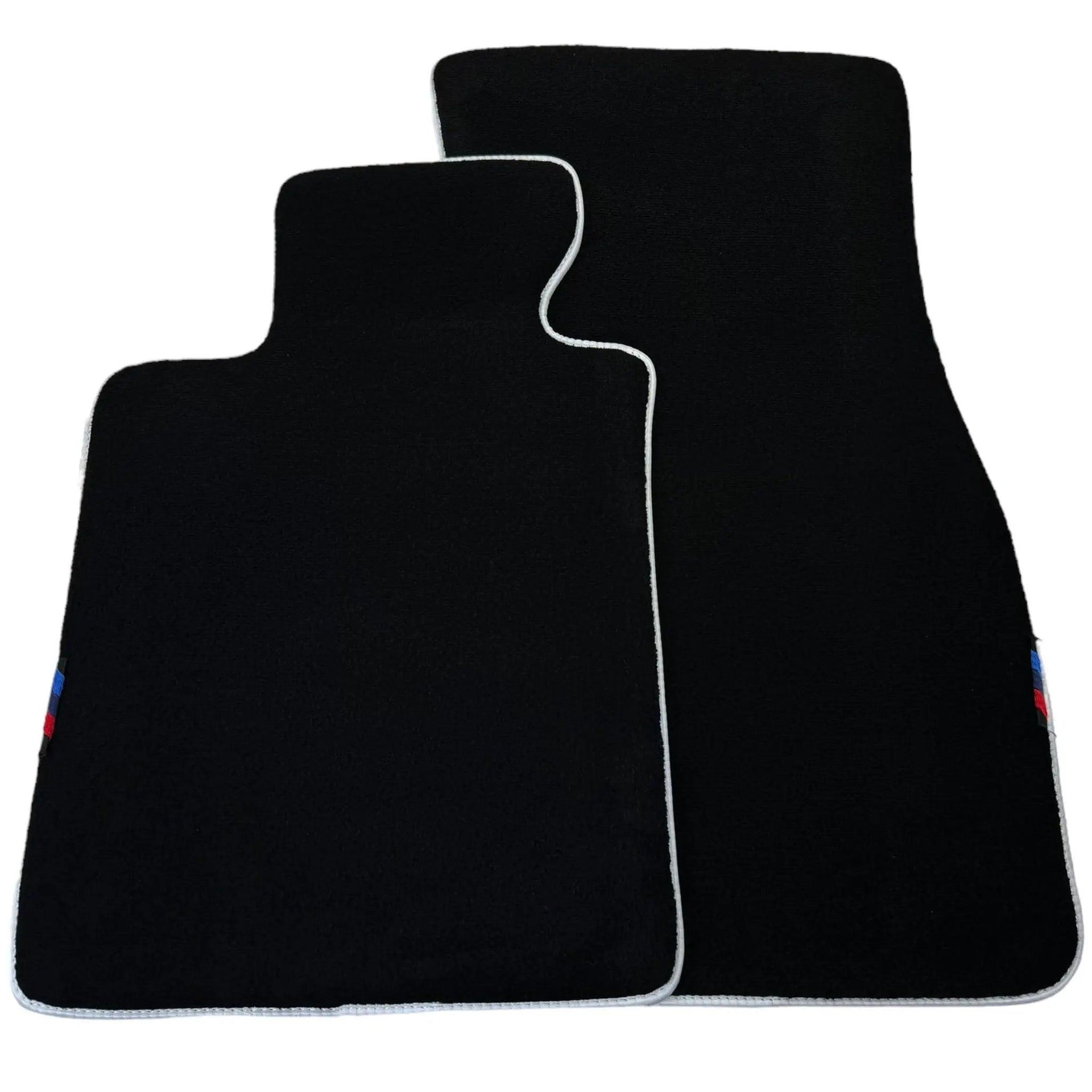 Black Floor Mats For BMW X1 Series F48 | White Trim - AutoWin