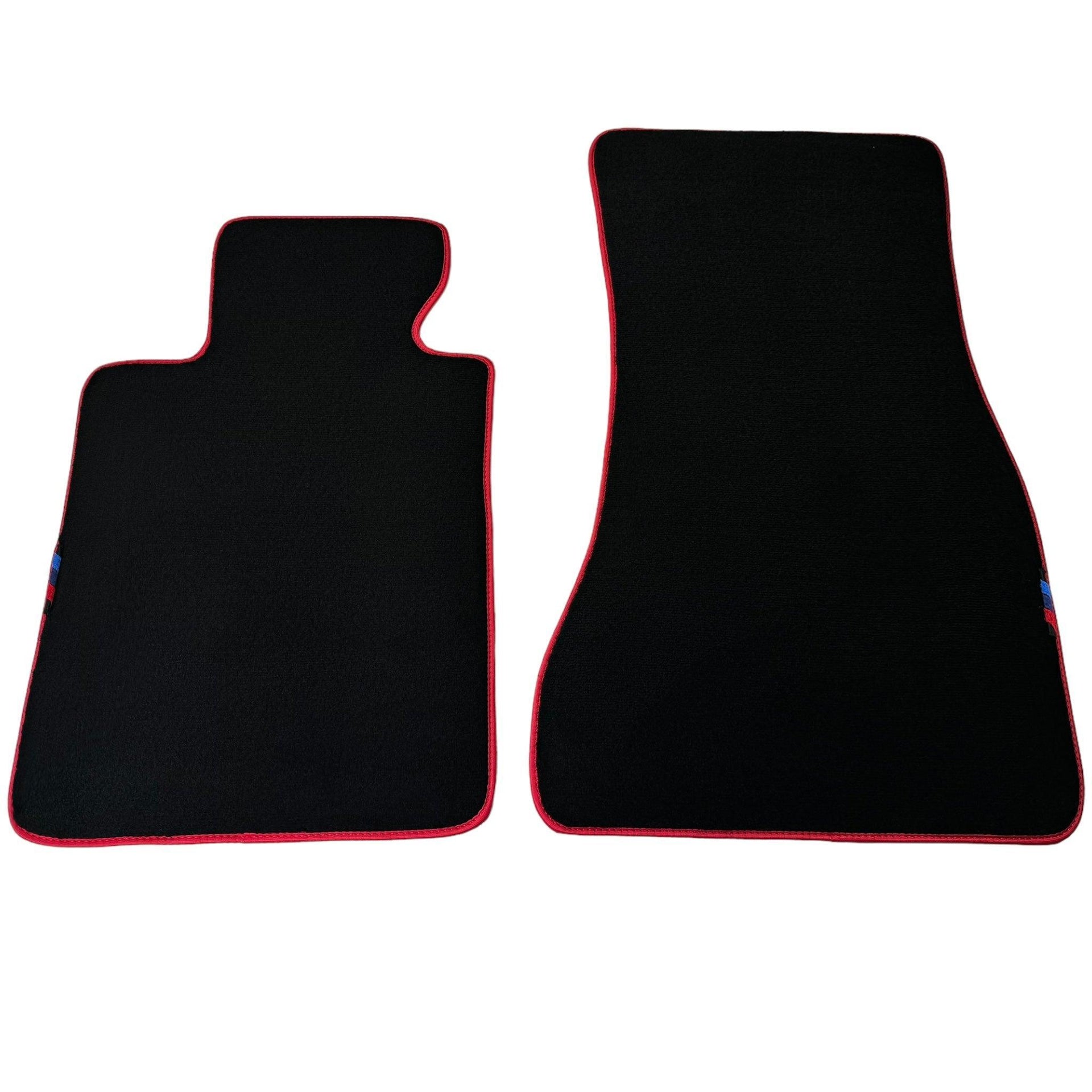 Black Floor Mats For BMW X6 Series E71 | Red Trim - AutoWin