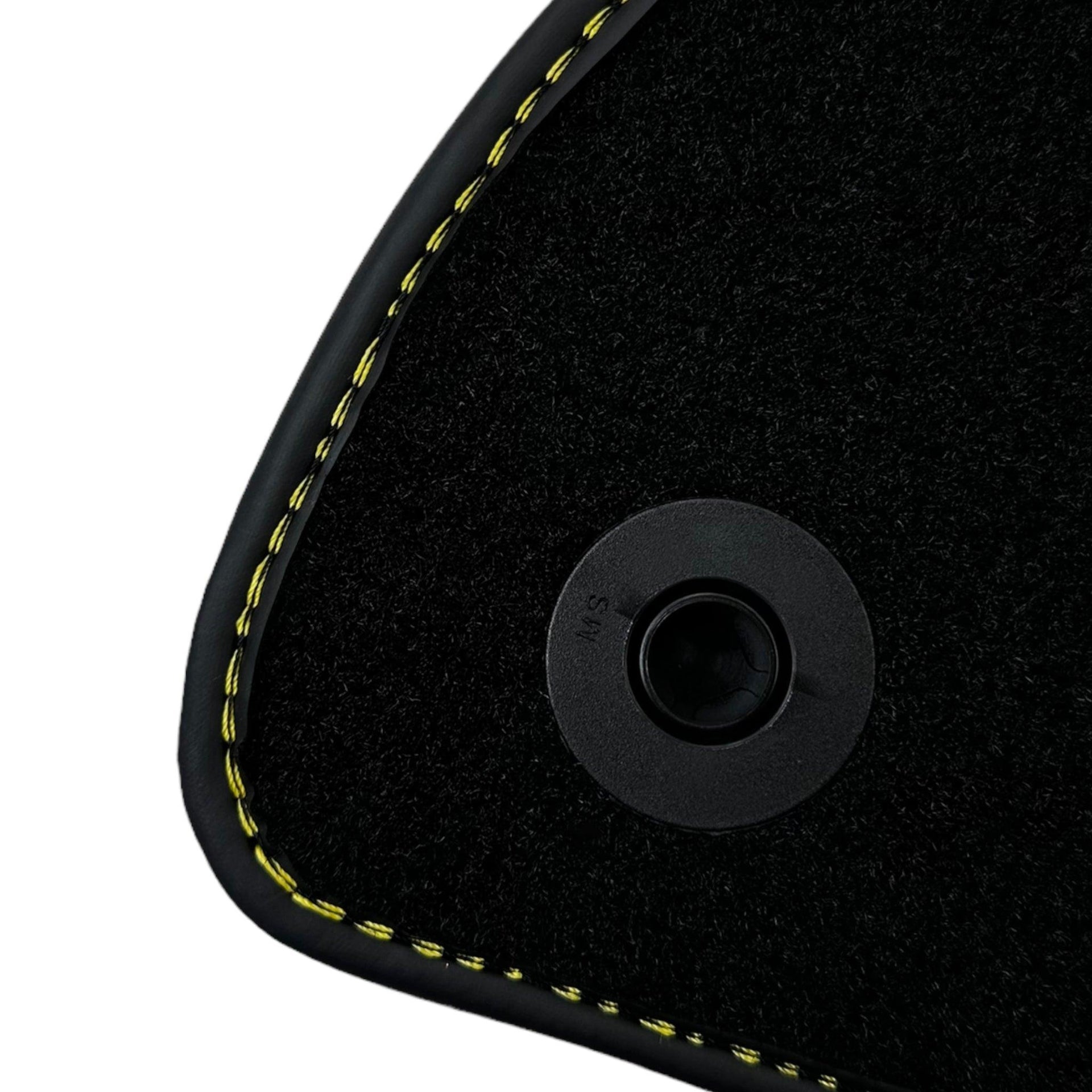 Black Floor Mats For Mercedes Benz E-Class C207 Coupe Facelift (2013-2017) | Fighter Jet Edition - AutoWin