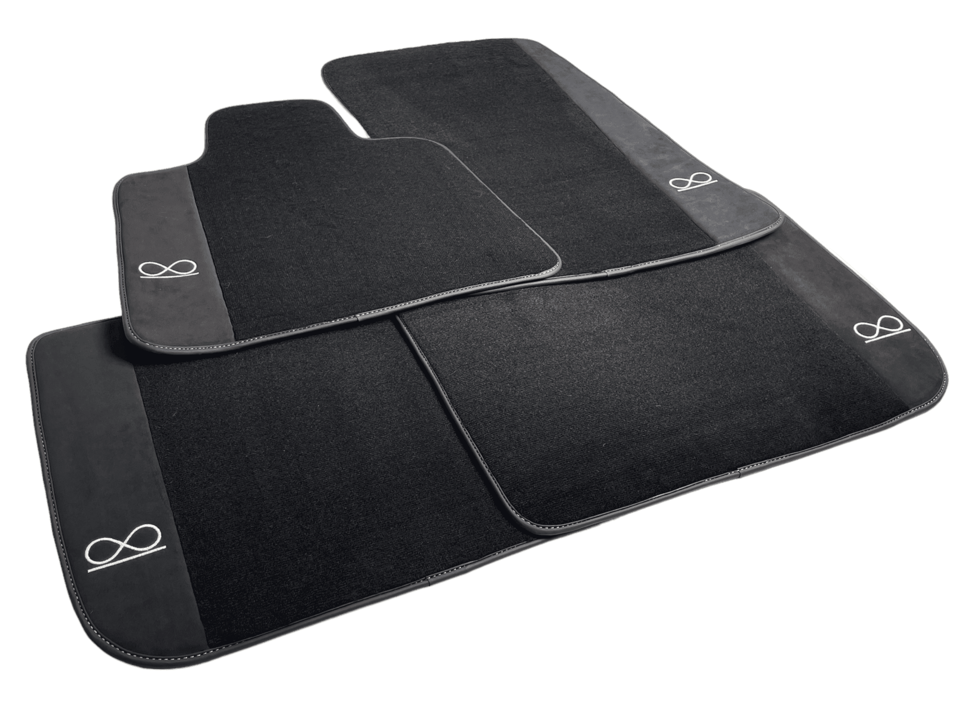 Black Floor Mats For Rolls Royce Black Badge Dawn - AutoWin