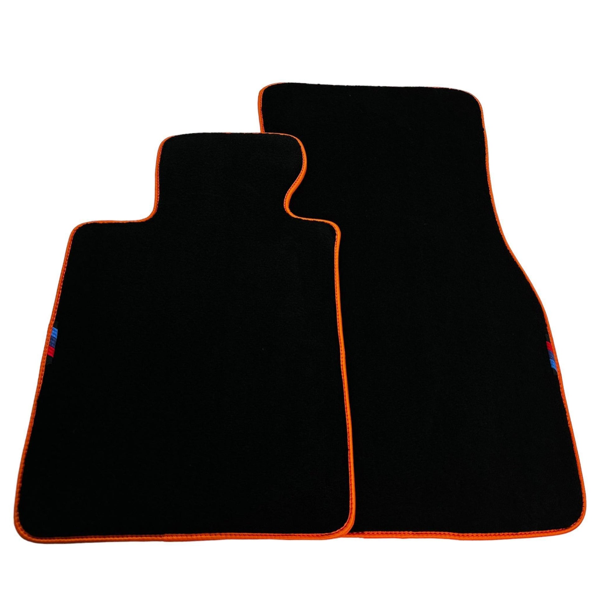 Black Mats For BMW M4 G83 Convertible | Orange Trim - AutoWin