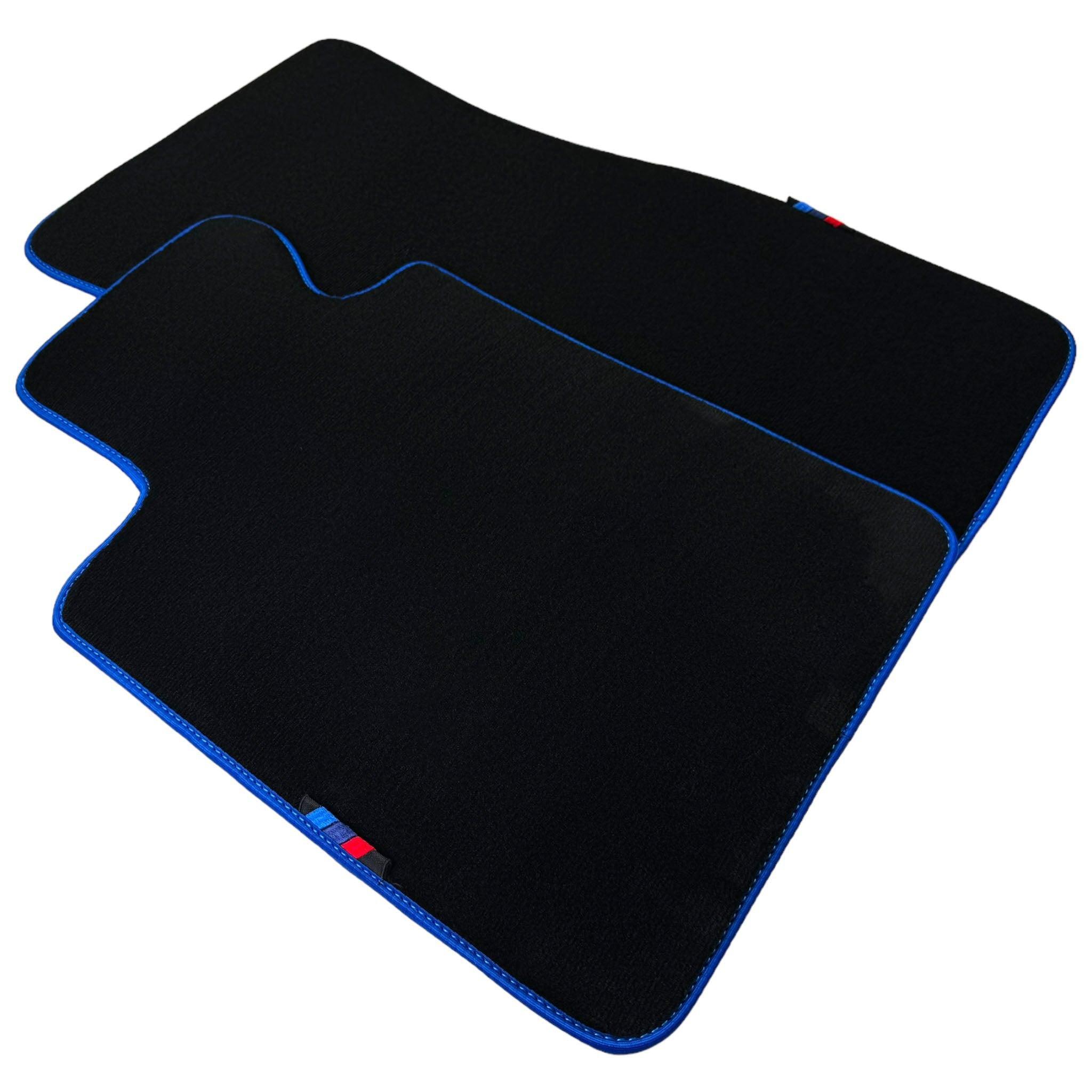 Black Mats For BMW X5M F85 SUV | Blue Trim - AutoWin