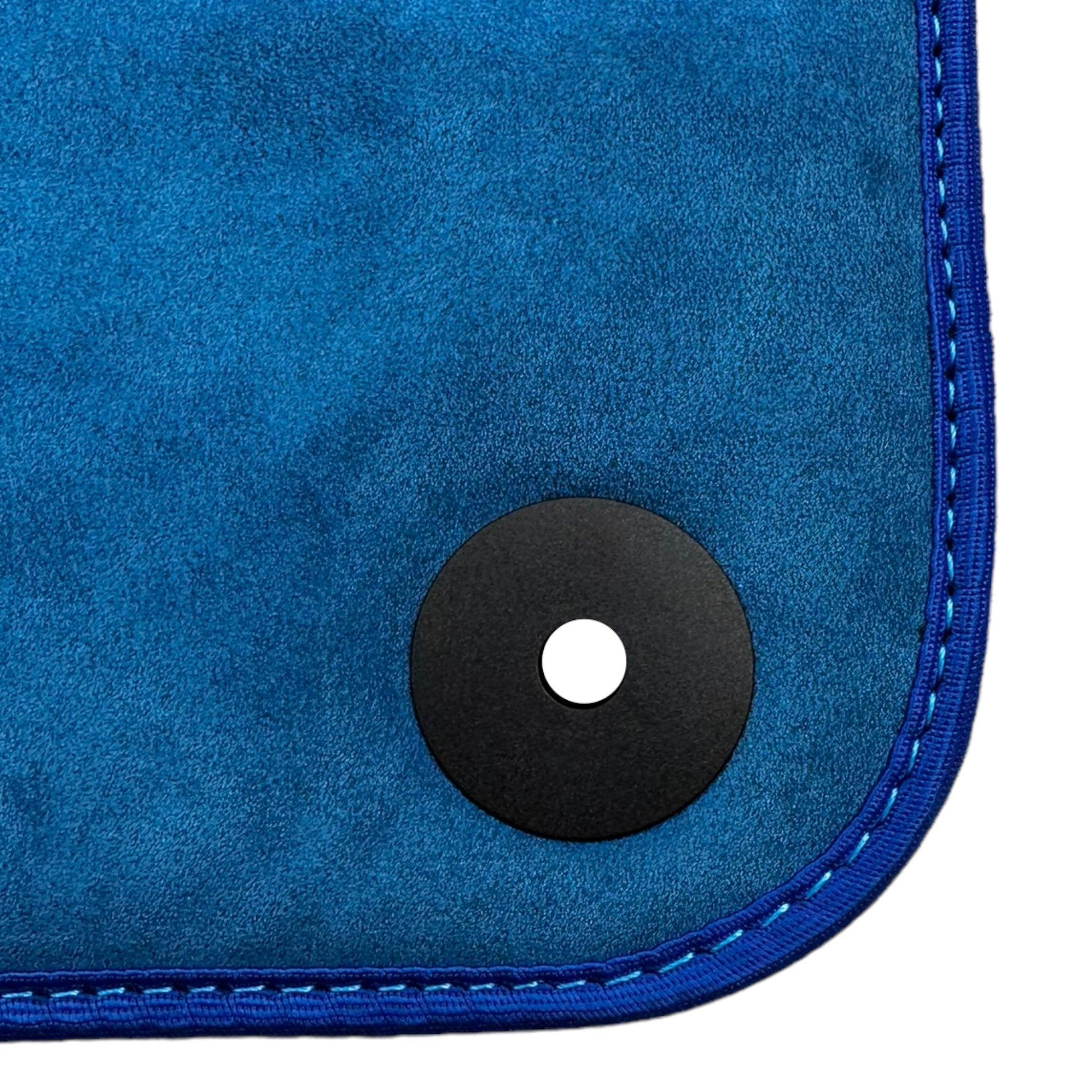 Blue Floor Mats For Bentley Flying Spur (2013-2019) with Alcantara Leather - AutoWin