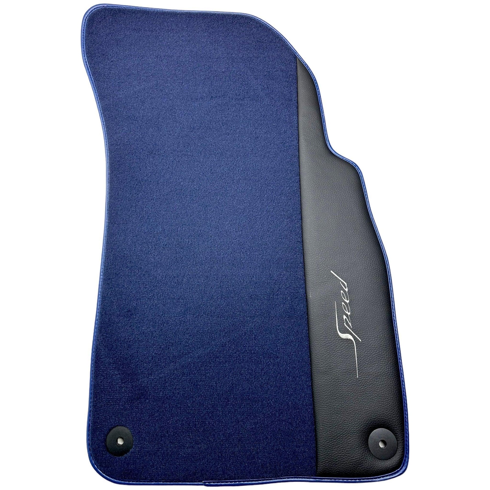 Blue Floor Mats For Bentley Flying Spur (2013-2019) with Leather - AutoWin