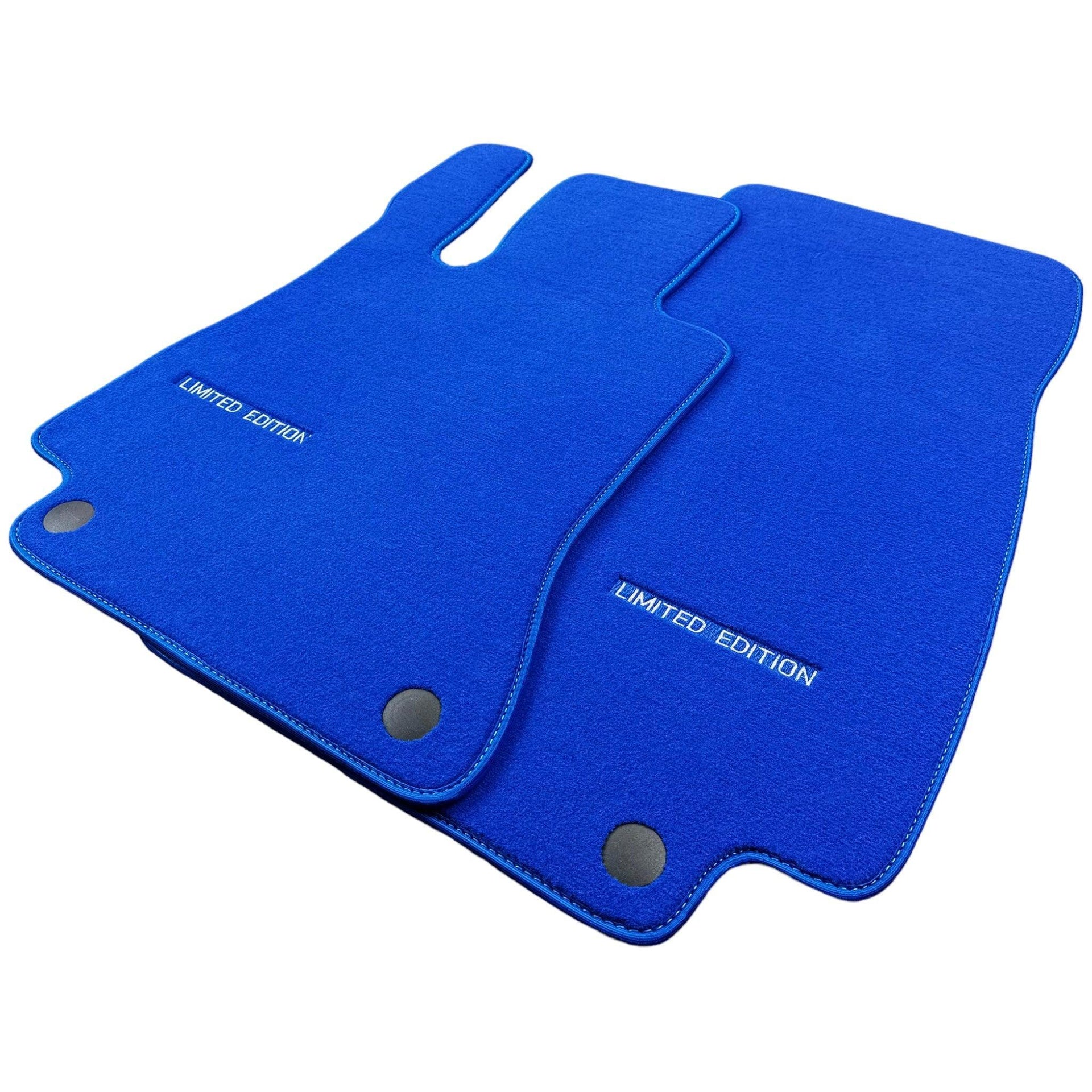 Blue Floor Mats For Mercedes Benz C-Class C204 Coupe (2011-2015) | Limited Edition - AutoWin