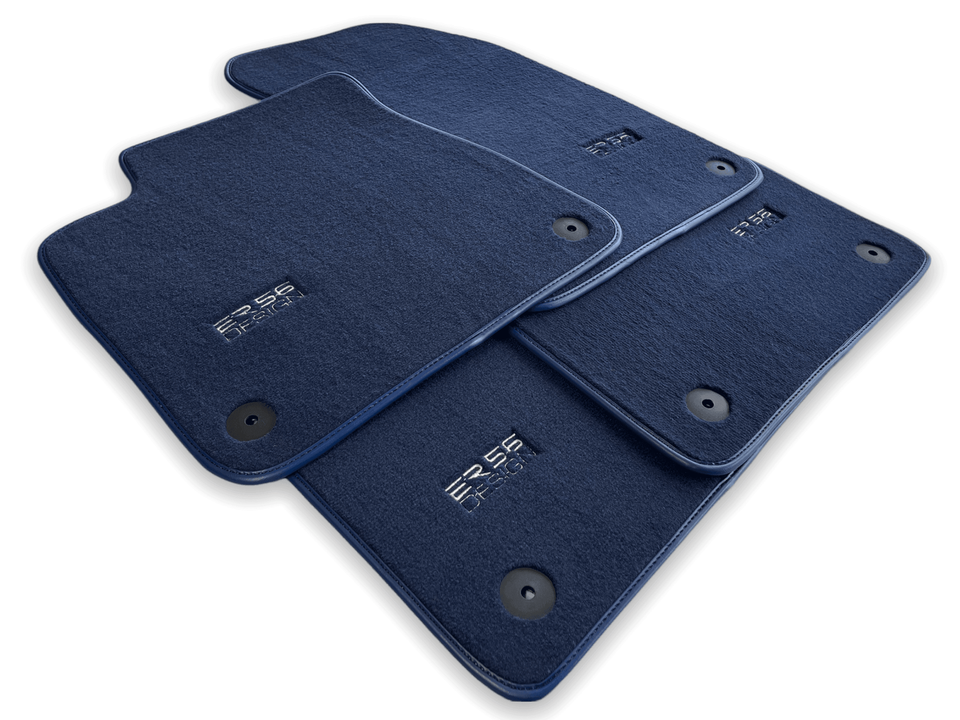 Dark Blue Floor Mats for Audi A4 - B6 Avant (2001-2004) | ER56 Design - AutoWin