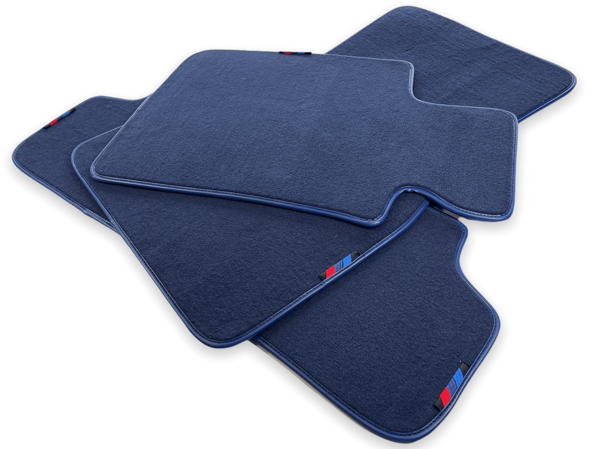 Dark Blue Floor Mats For BMW 3 Series E90 With M Package - AutoWin