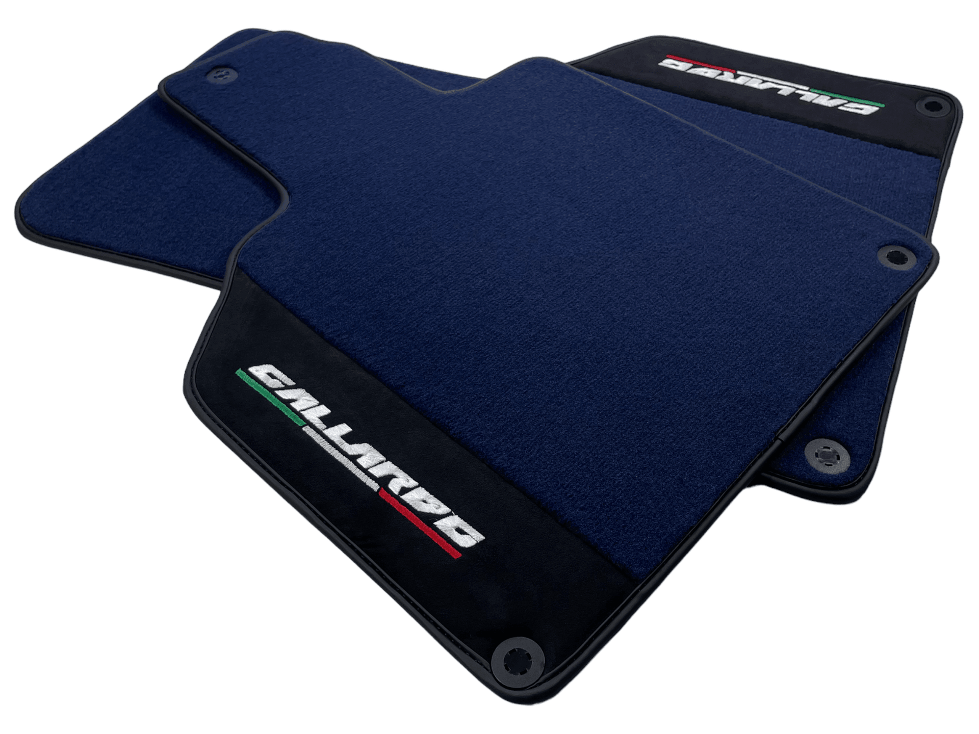 Dark Blue Floor Mats for Lamborghini Gallardo With Alcantara Leather - AutoWin