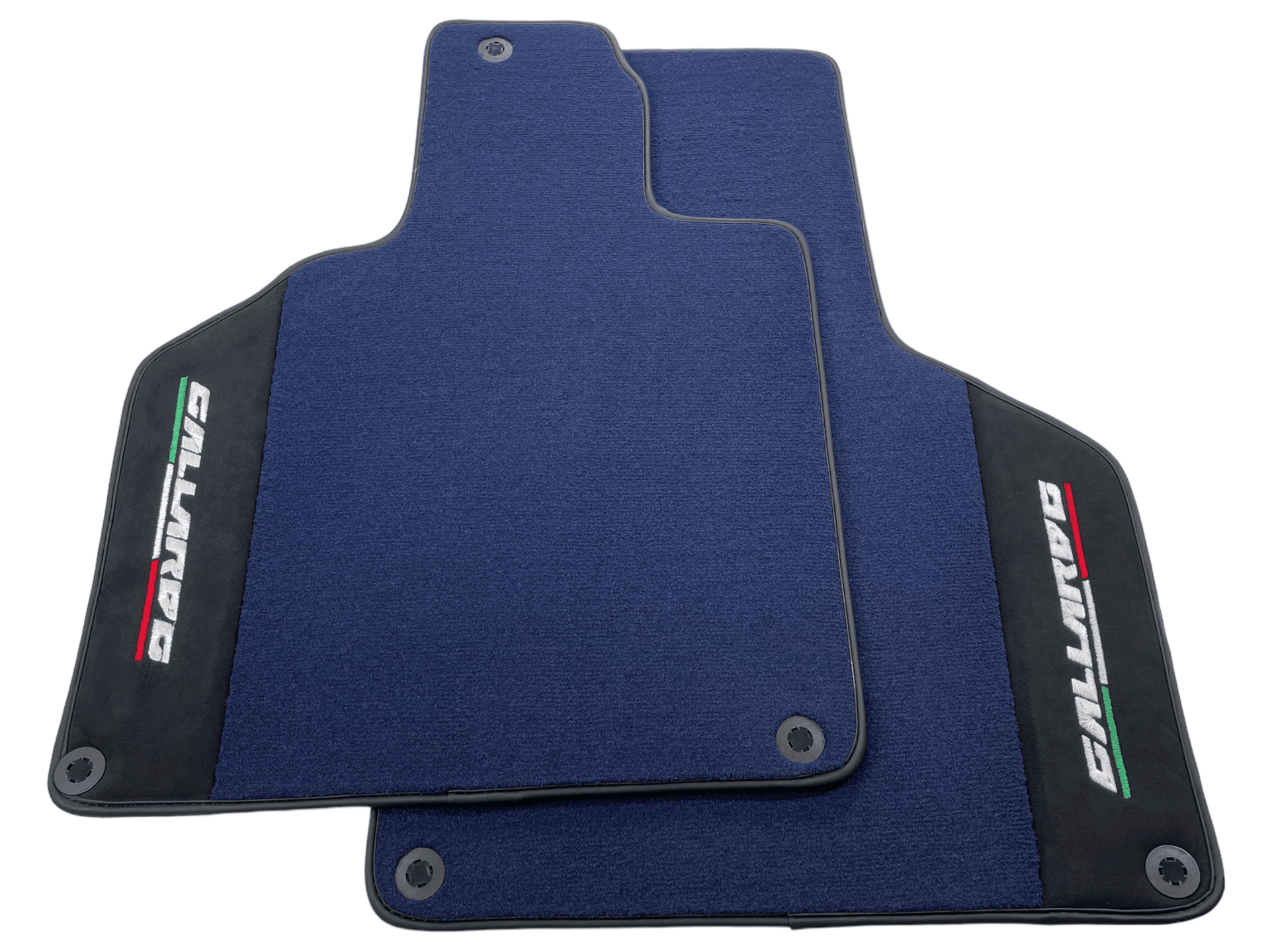 Dark Blue Floor Mats for Lamborghini Gallardo With Alcantara Leather - AutoWin