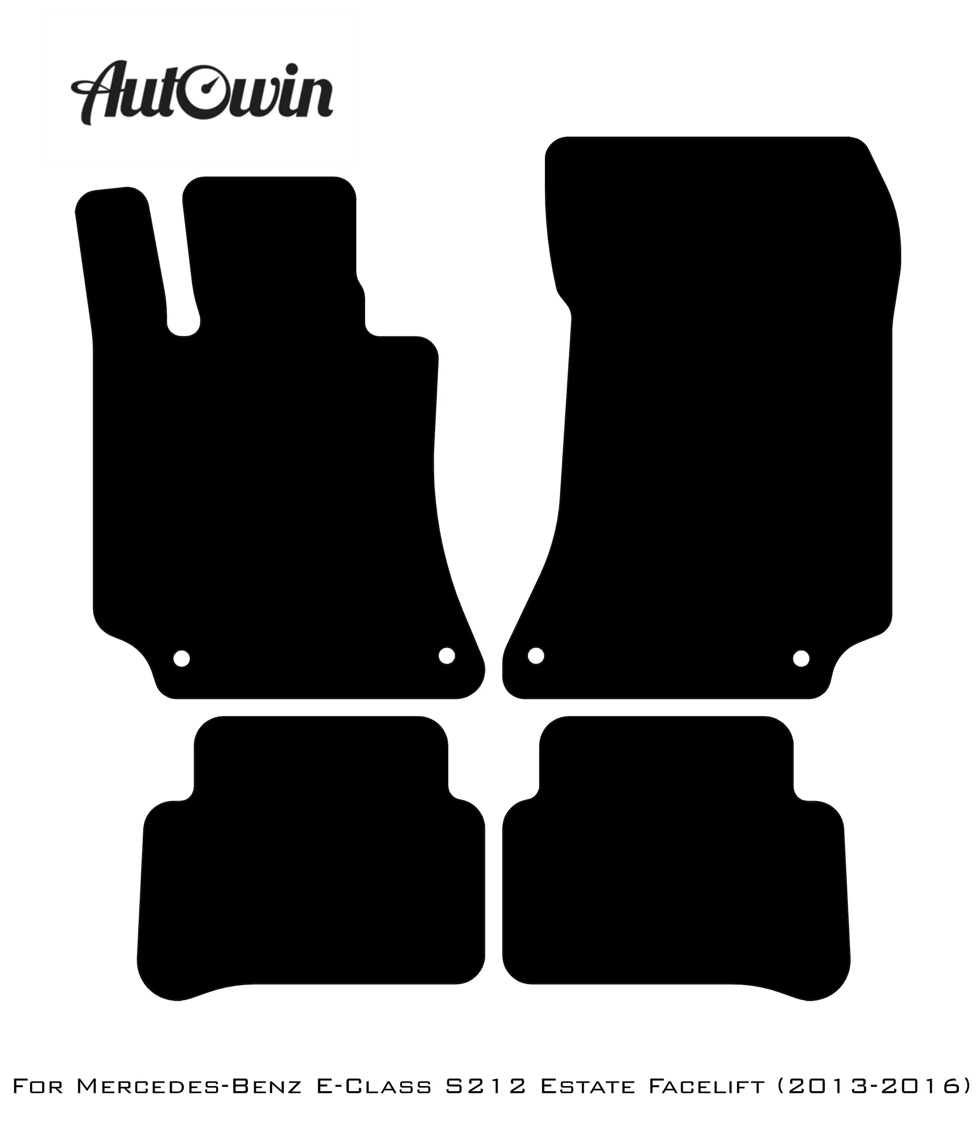 Dark Blue Floor Mats For Mercedes Benz E-Class S212 Estate Facelift (2013-2016) | Limited Edition - AutoWin