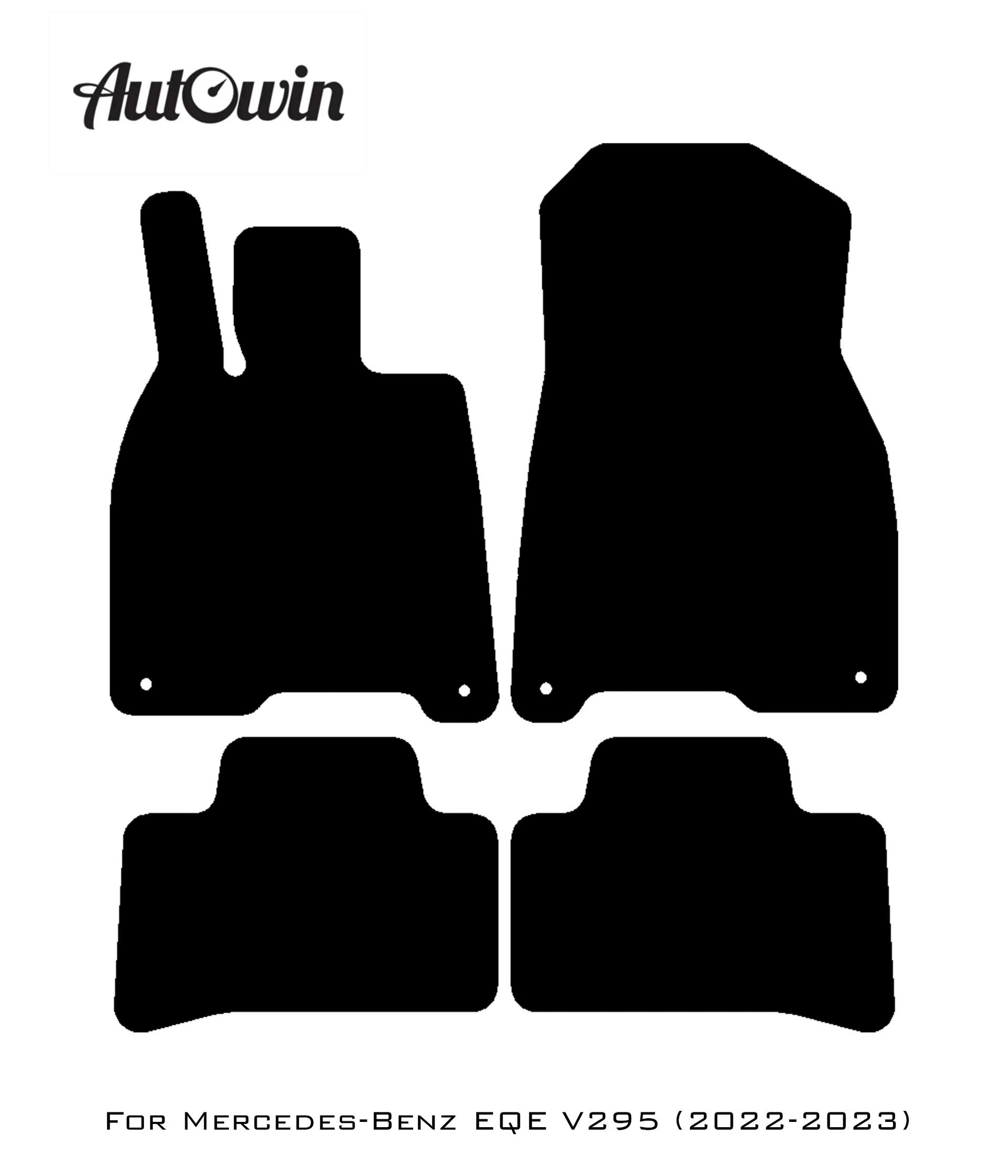 Dark Blue Floor Mats For Mercedes Benz EQE-Class V295 (2022-2023) | Limited Edition - AutoWin