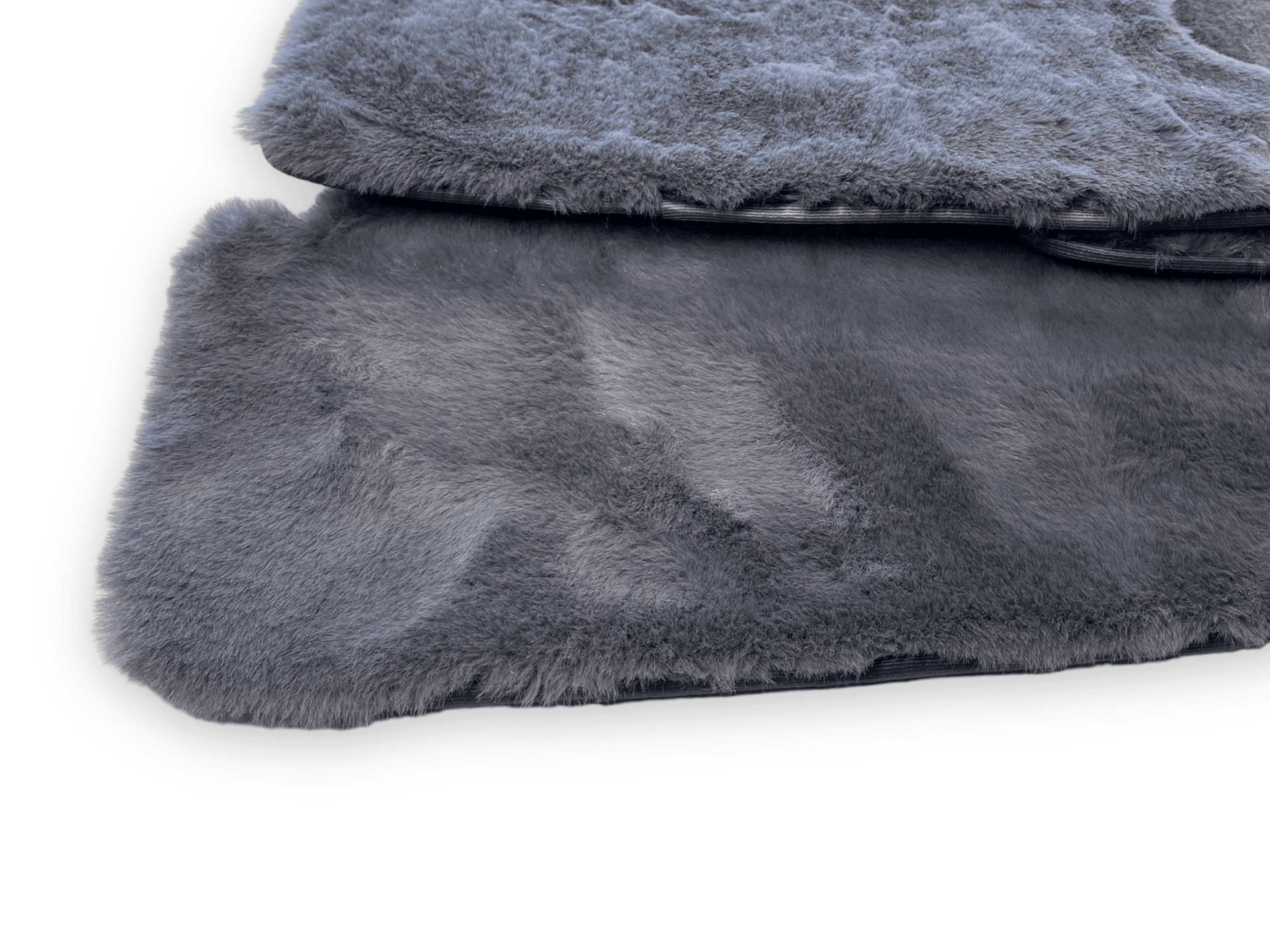 Dark Gray Sheepskin Floor Mats For Rolls Royce Shadow 1965-1977 Er56 Design Brand - AutoWin