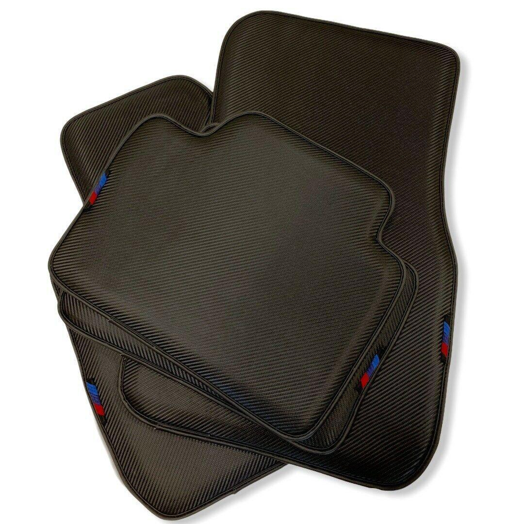 Floor Mats For BMW M3 E46 Autowin Brand Carbon Fiber Leather - AutoWin