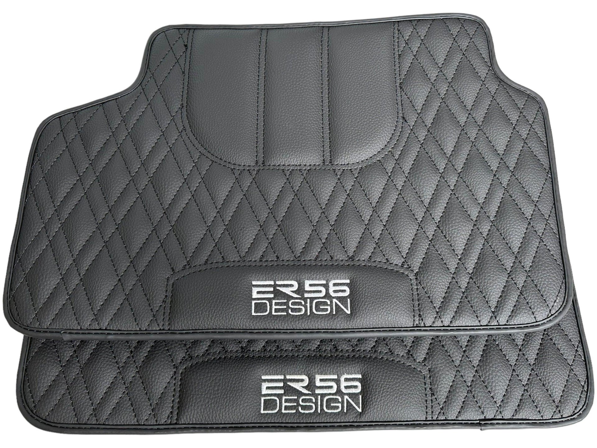 Floor Mats For BMW X3M Series F97 Black Leather Er56 Design - AutoWin