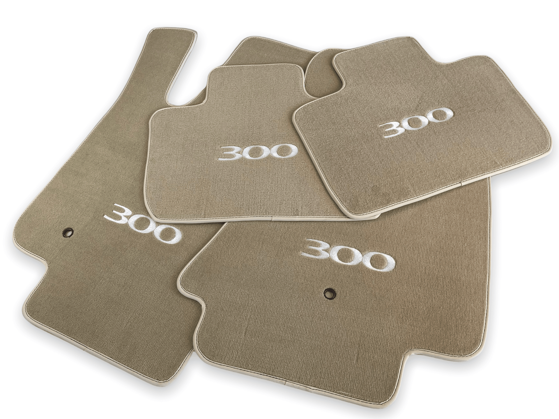 Floor Mats For Chrysler 300C Beige 2011-2022 - AutoWin