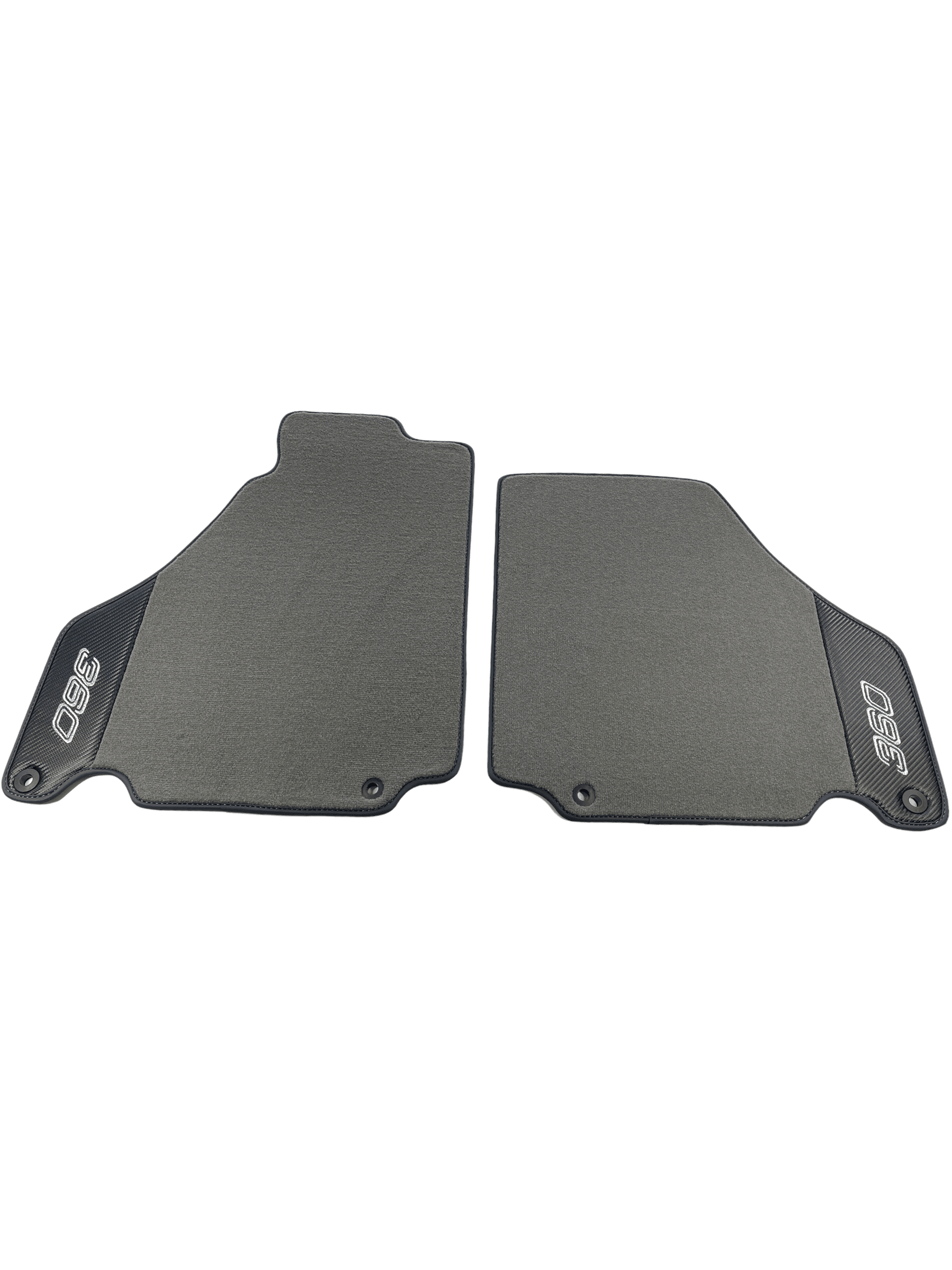 Floor Mats For Ferrari 360 Modena 1999-2005 Gray With Carbon Fiber Leather - AutoWin