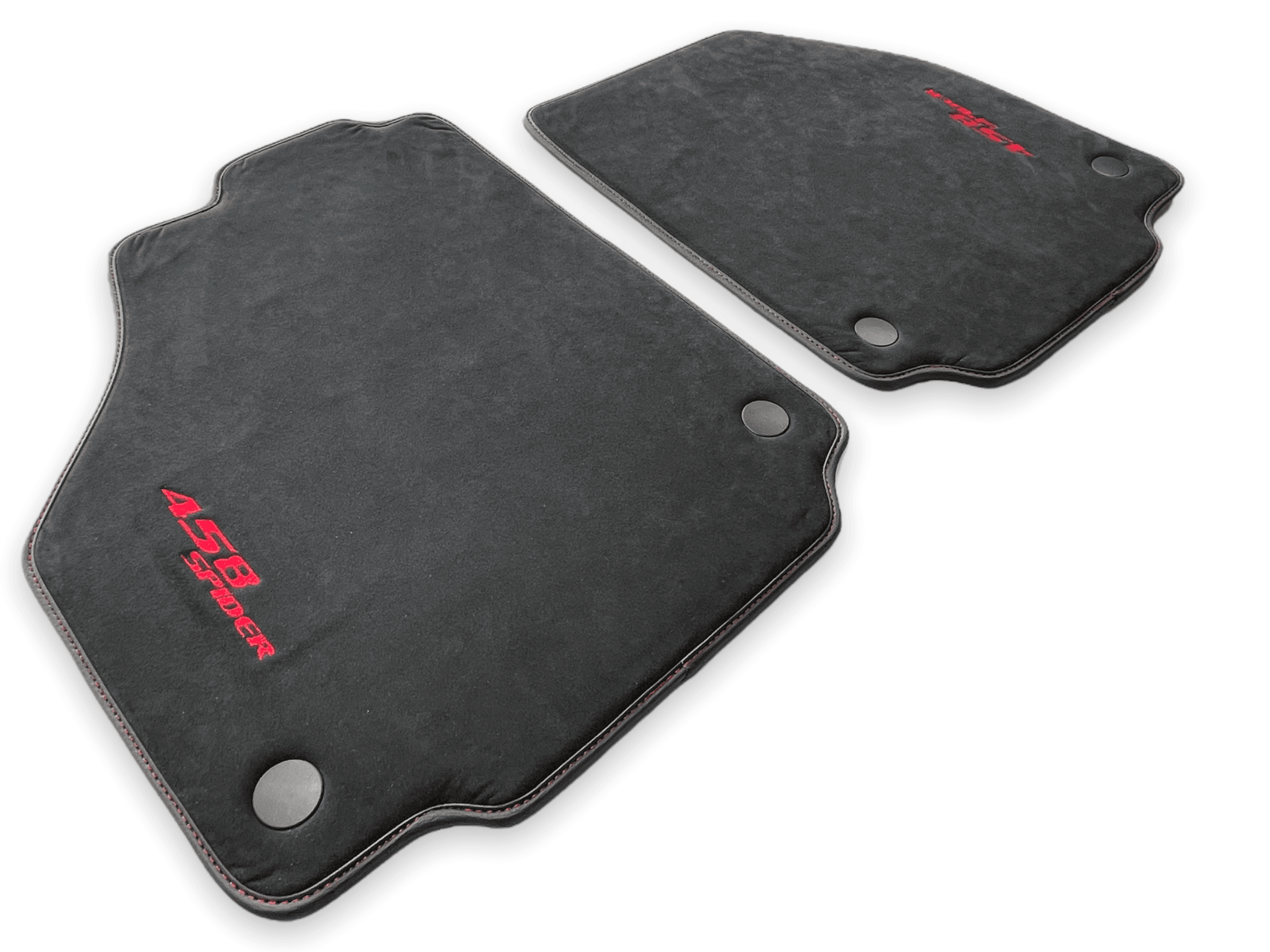 Floor Mats For Ferrari 458 Spider 2012-2015 Alcantara Leather - AutoWin